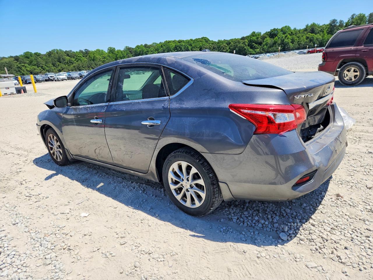 2019 Nissan Sentra Sv Gray vin: 3N1AB7AP4KY393693