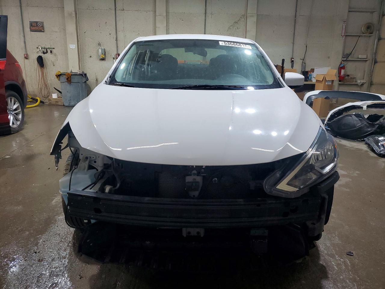 2019 Nissan Sentra S White vin: 3N1AB7AP4KY409245