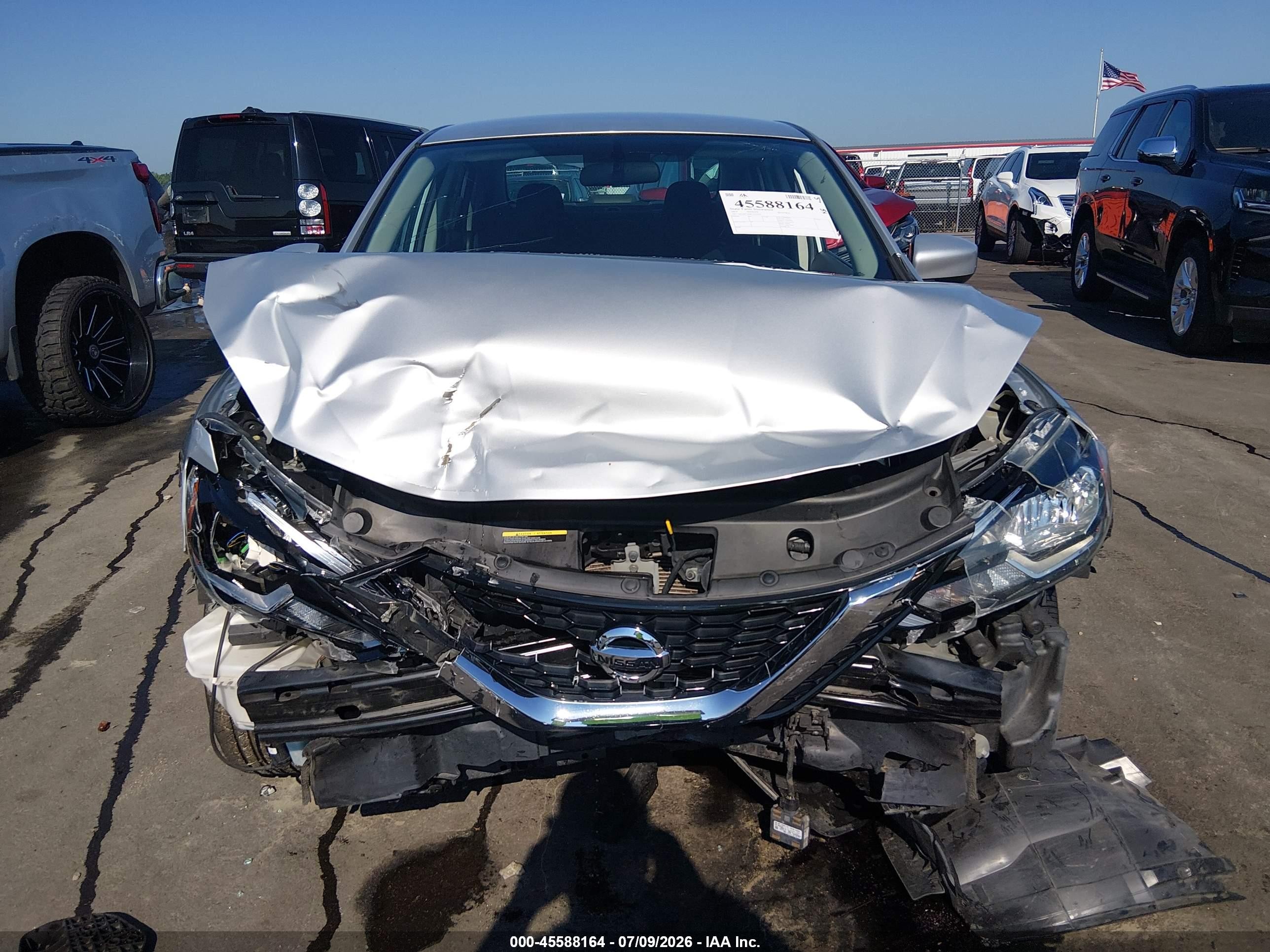 2019 Nissan Sentra Sv Silver vin: 3N1AB7AP4KY433738