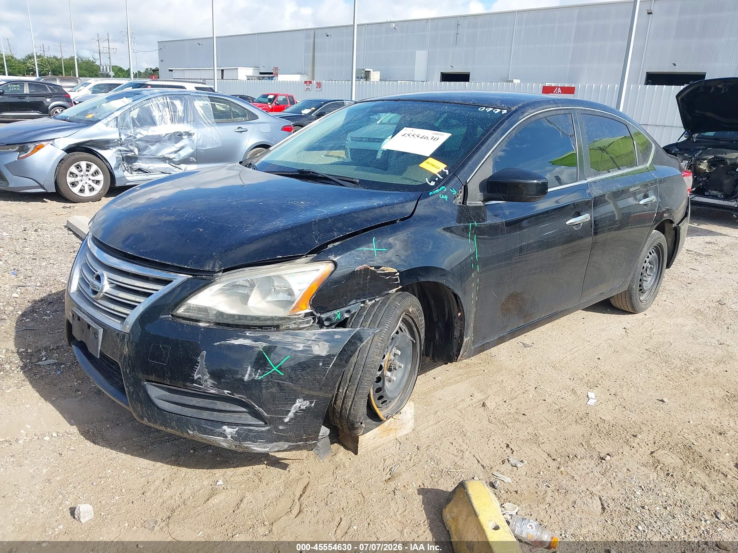 2013 Nissan Sentra Sv Black vin: 3N1AB7AP5DL560997
