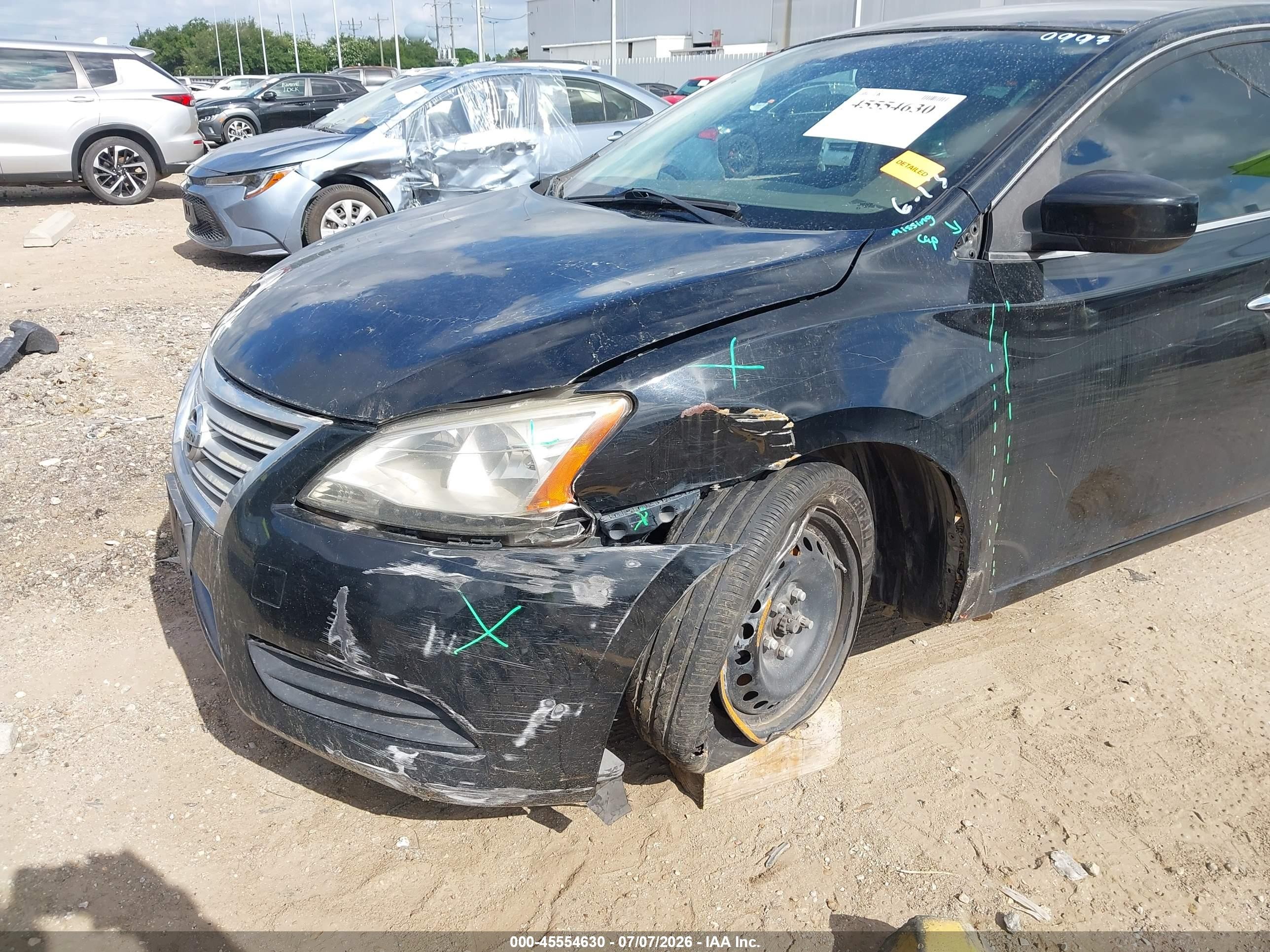 2013 Nissan Sentra Sv Black vin: 3N1AB7AP5DL560997