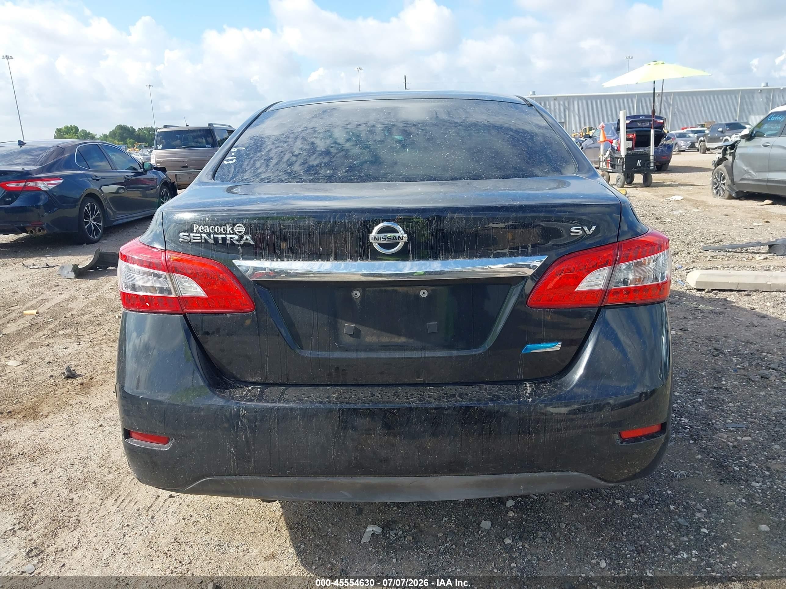 2013 Nissan Sentra Sv Black vin: 3N1AB7AP5DL560997