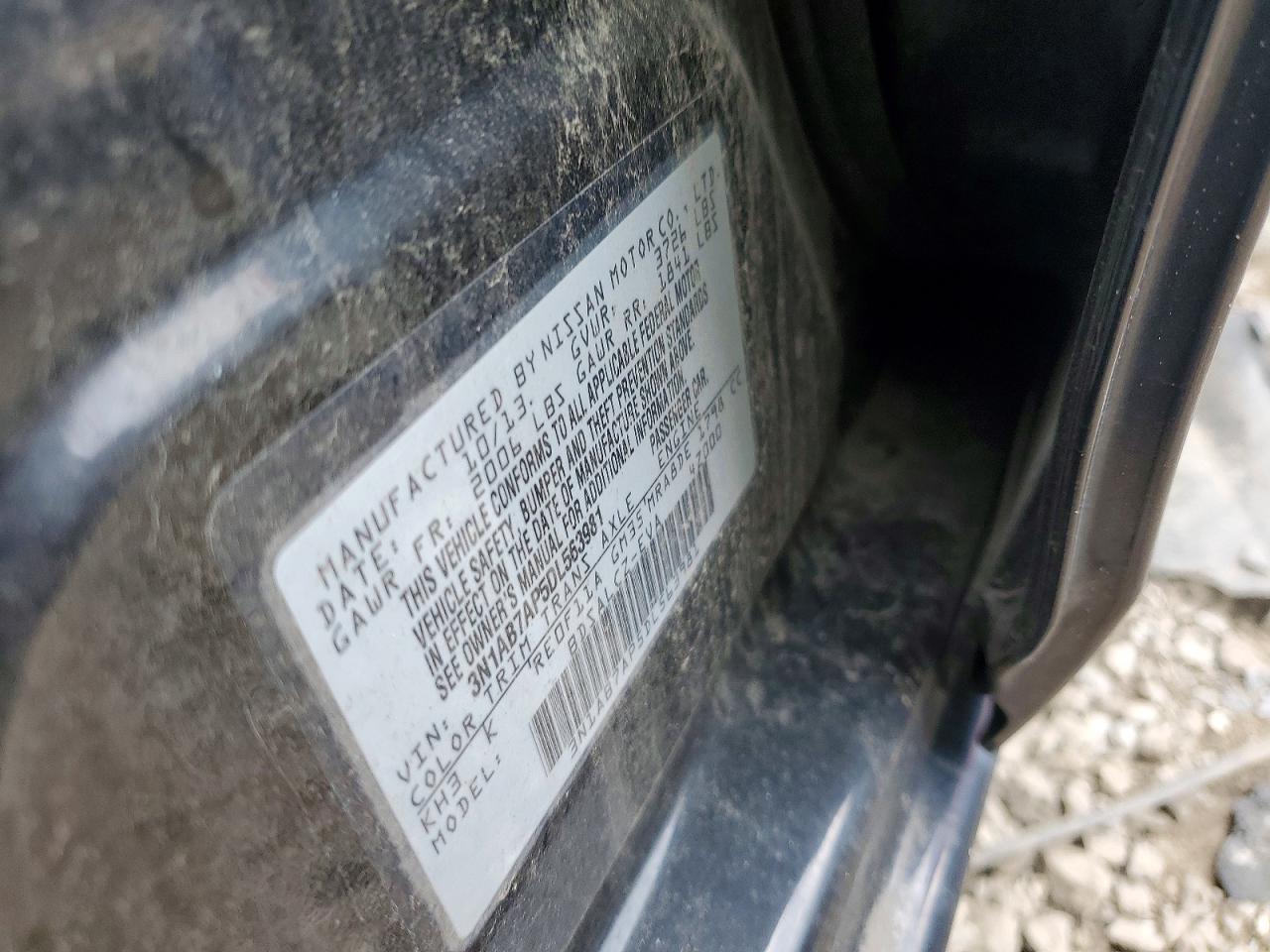 2013 Nissan Sentra S Black vin: 3N1AB7AP5DL563981