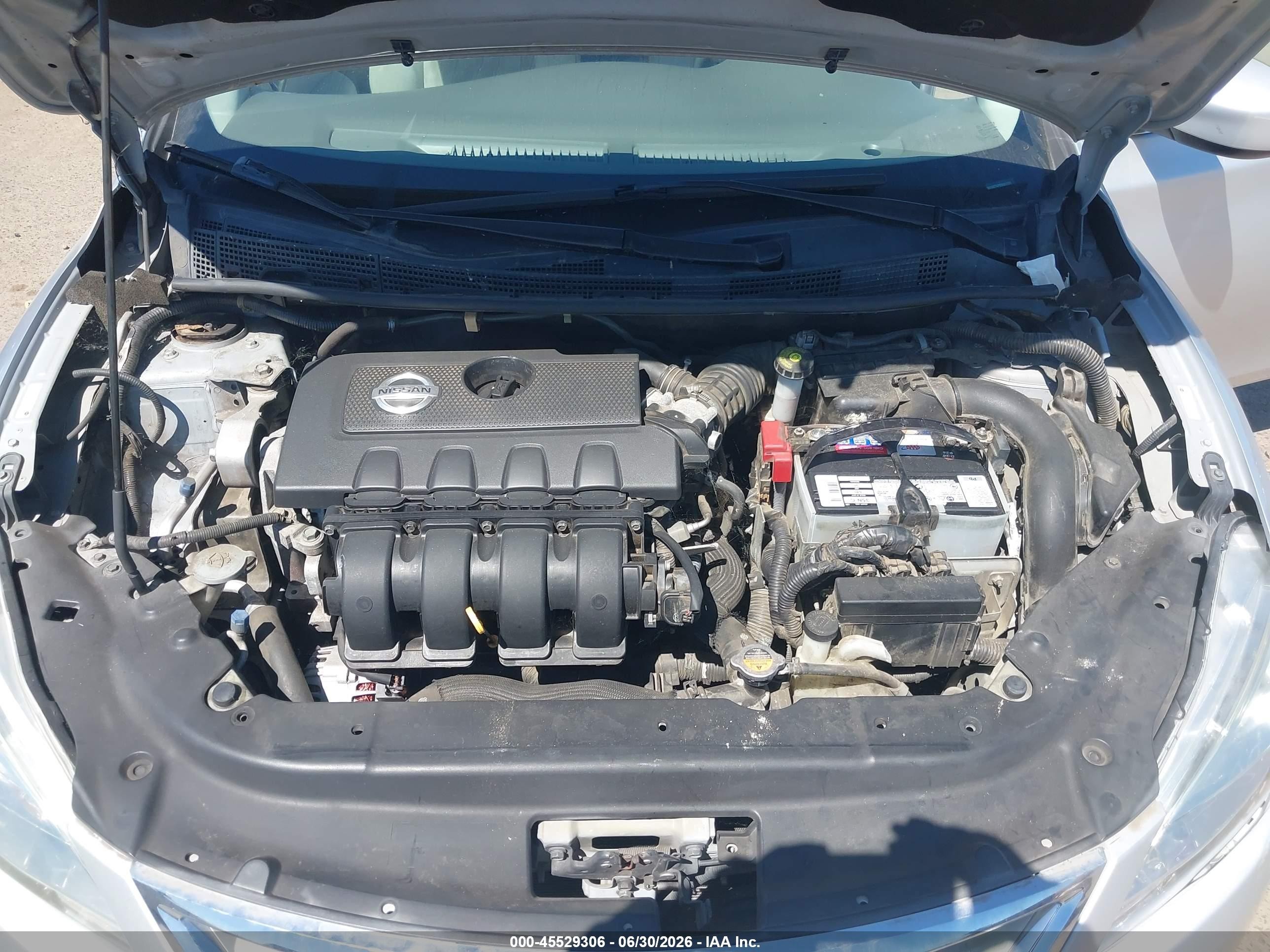 2013 Nissan Sentra Sv Silver vin: 3N1AB7AP5DL611771