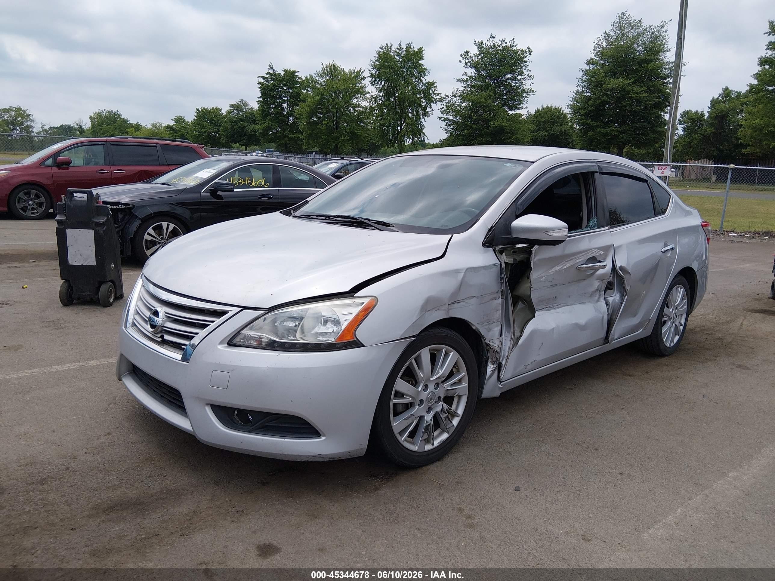 2013 Nissan Sentra Sl Silver vin: 3N1AB7AP5DL636041