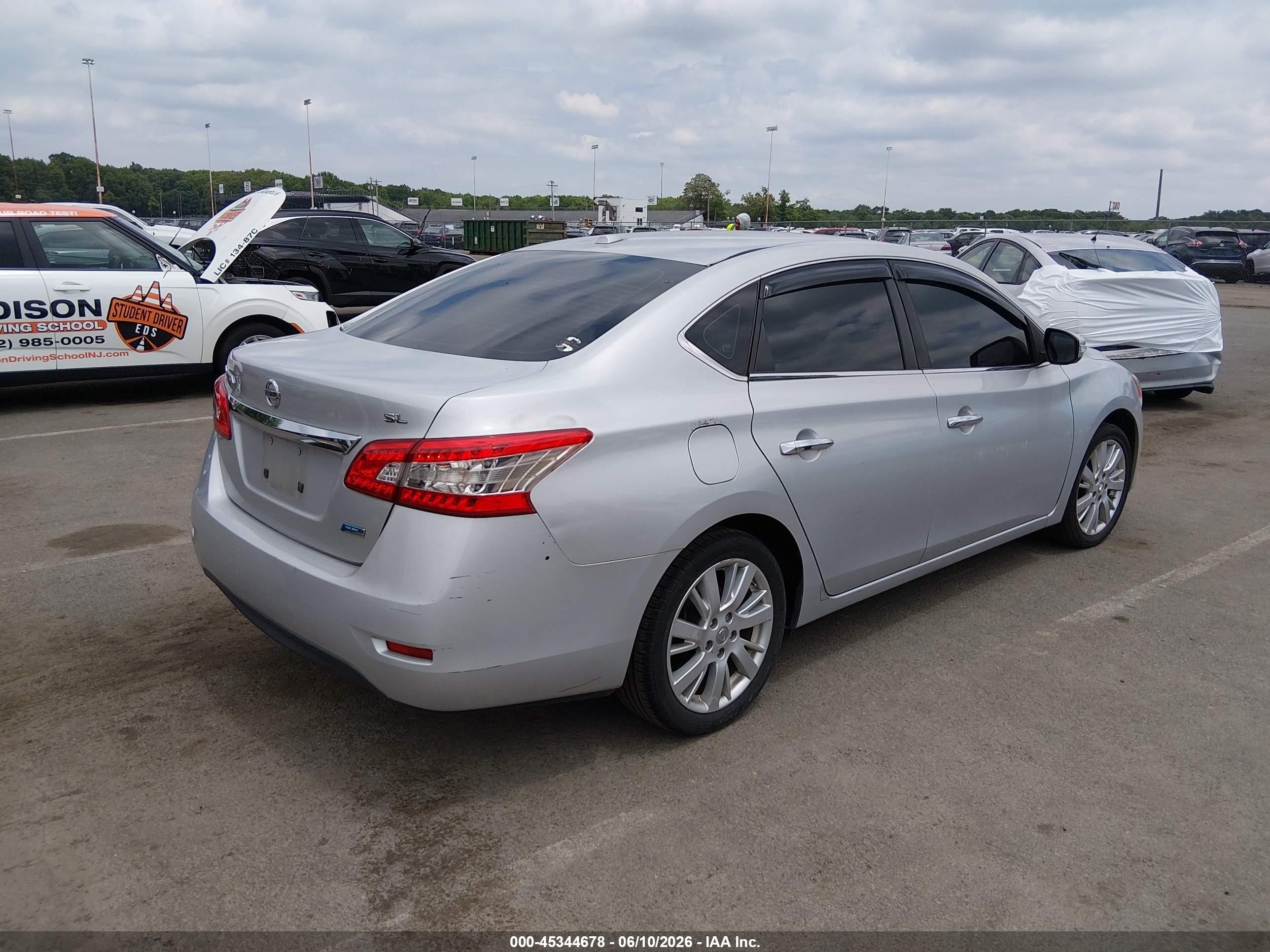 2013 Nissan Sentra Sl Silver vin: 3N1AB7AP5DL636041
