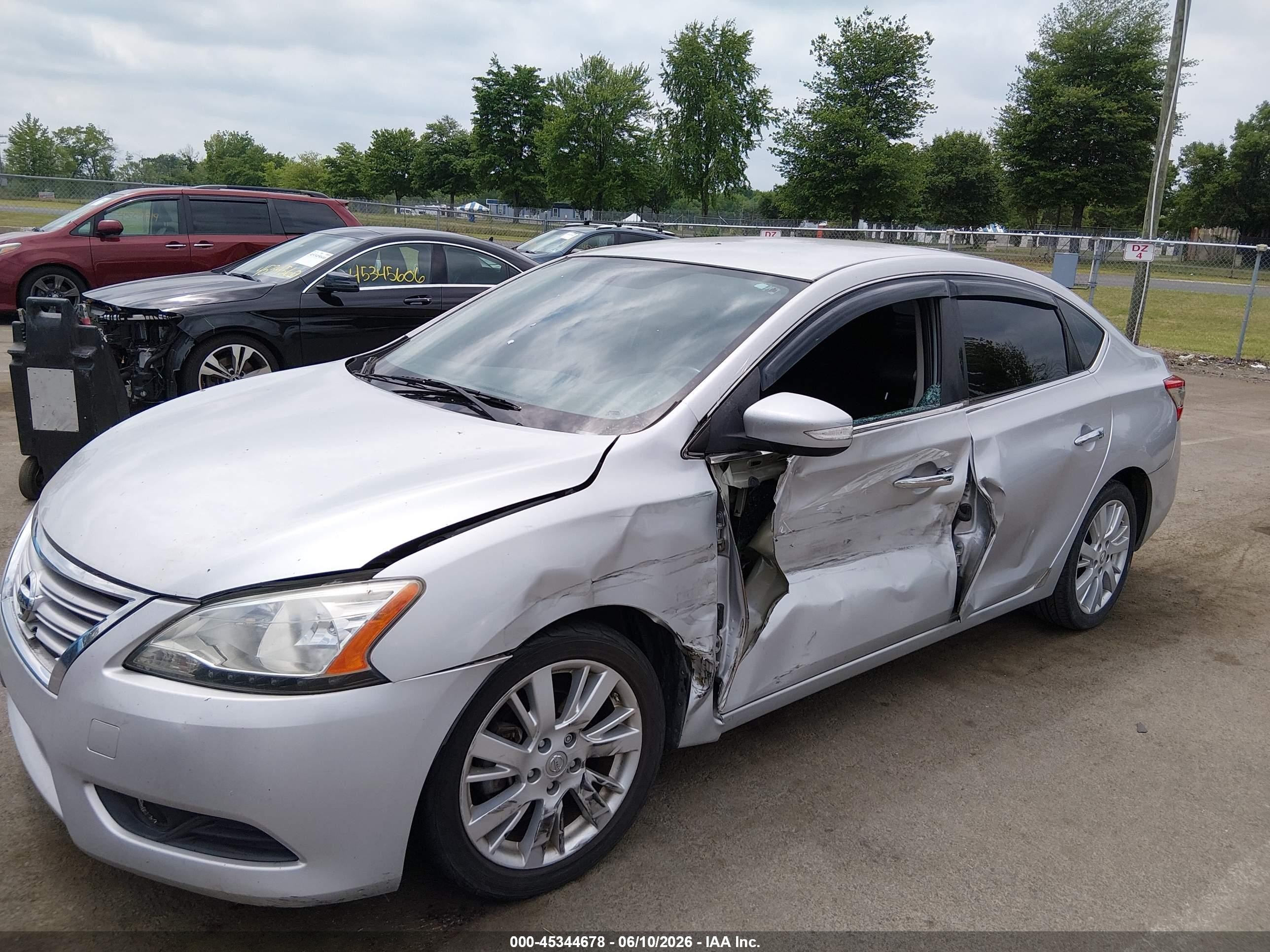 2013 Nissan Sentra Sl Silver vin: 3N1AB7AP5DL636041