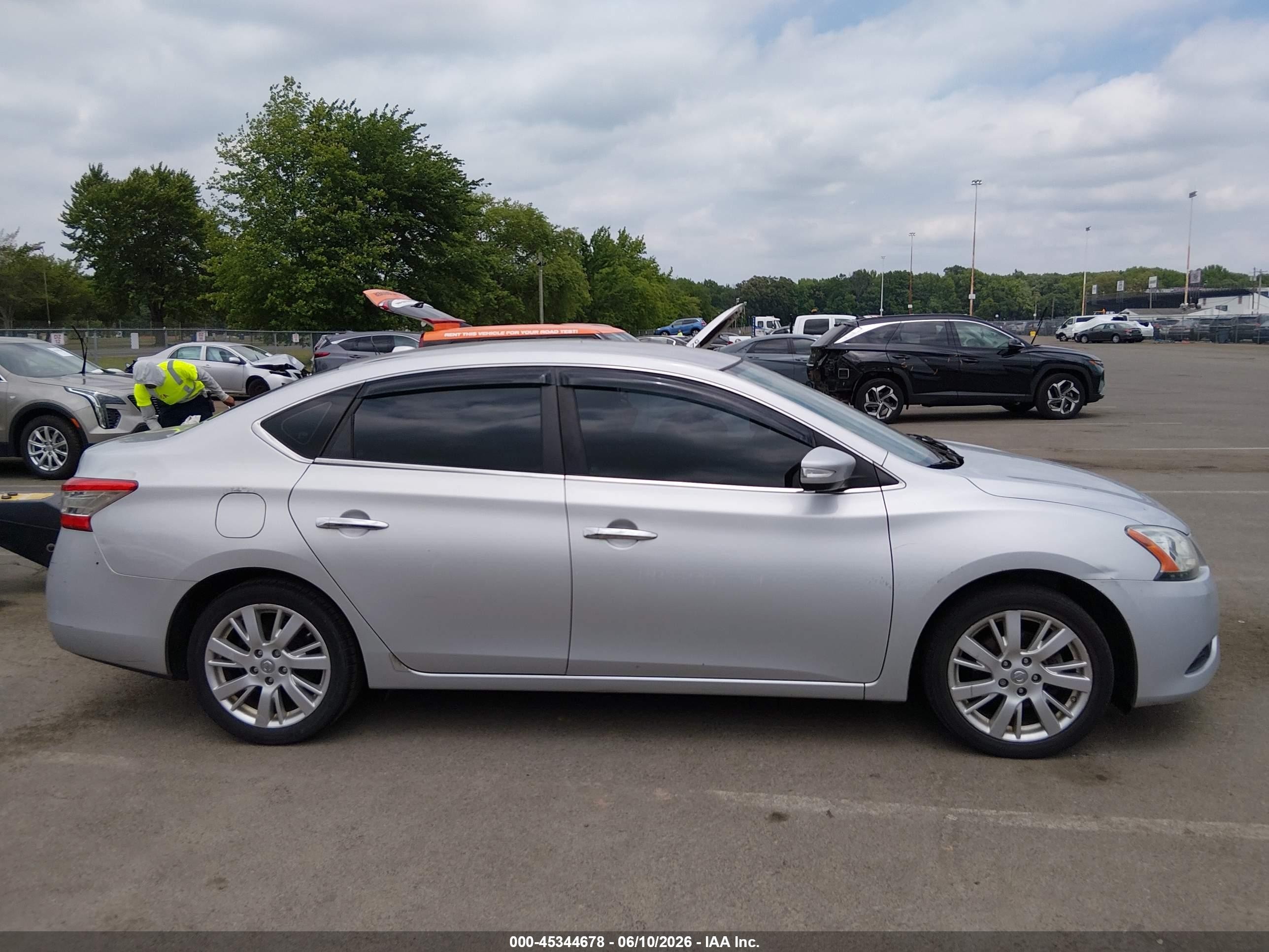 2013 Nissan Sentra Sl Silver vin: 3N1AB7AP5DL636041