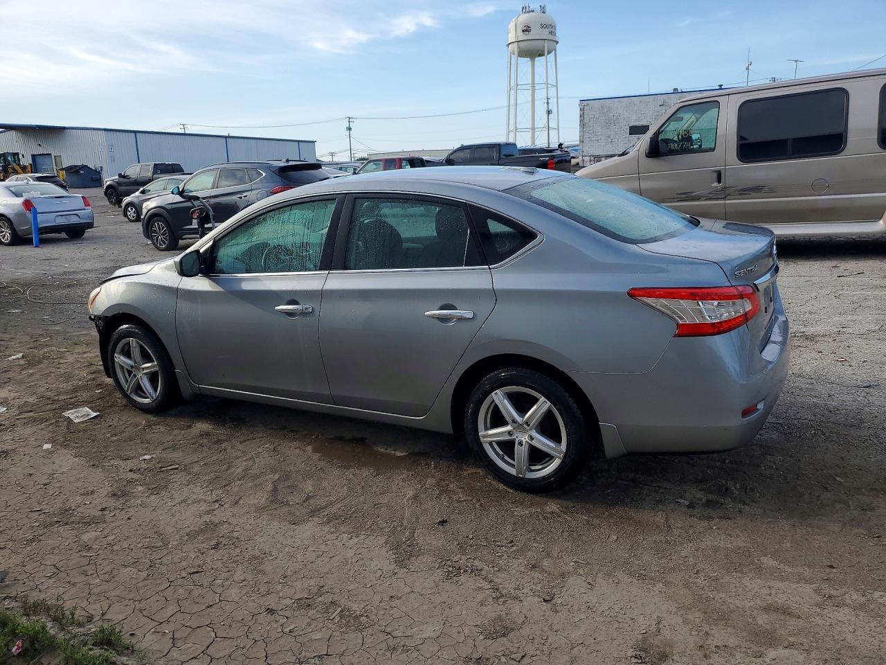 2013 Nissan Sentra S Silver vin: 3N1AB7AP5DL637223