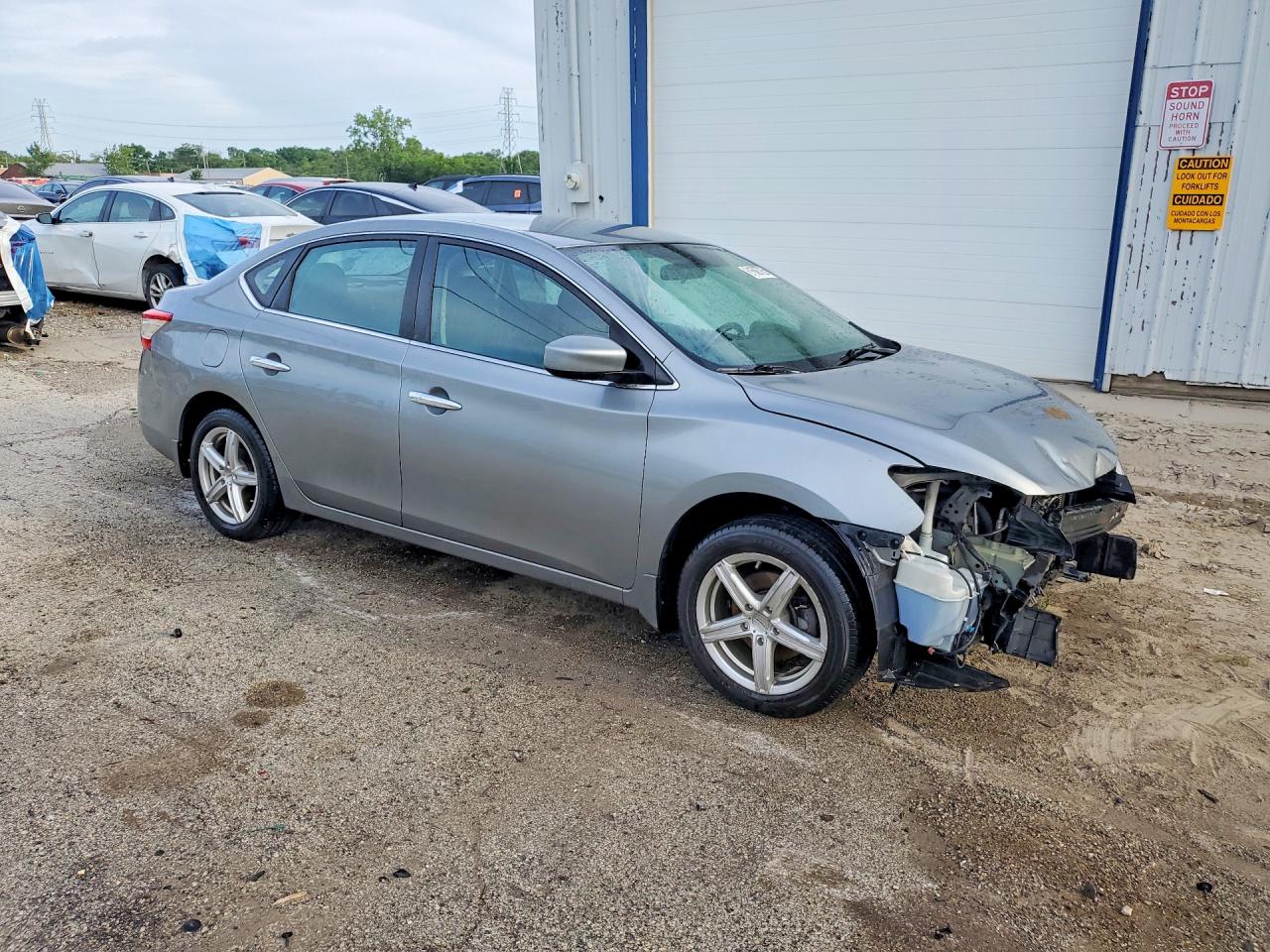 2013 Nissan Sentra S Silver vin: 3N1AB7AP5DL637223