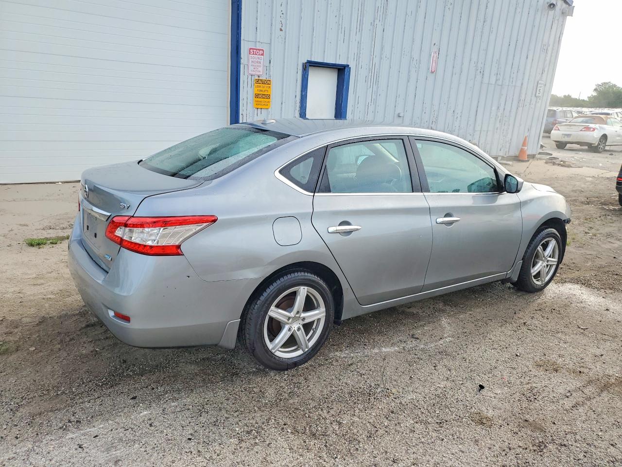 2013 Nissan Sentra S Silver vin: 3N1AB7AP5DL637223