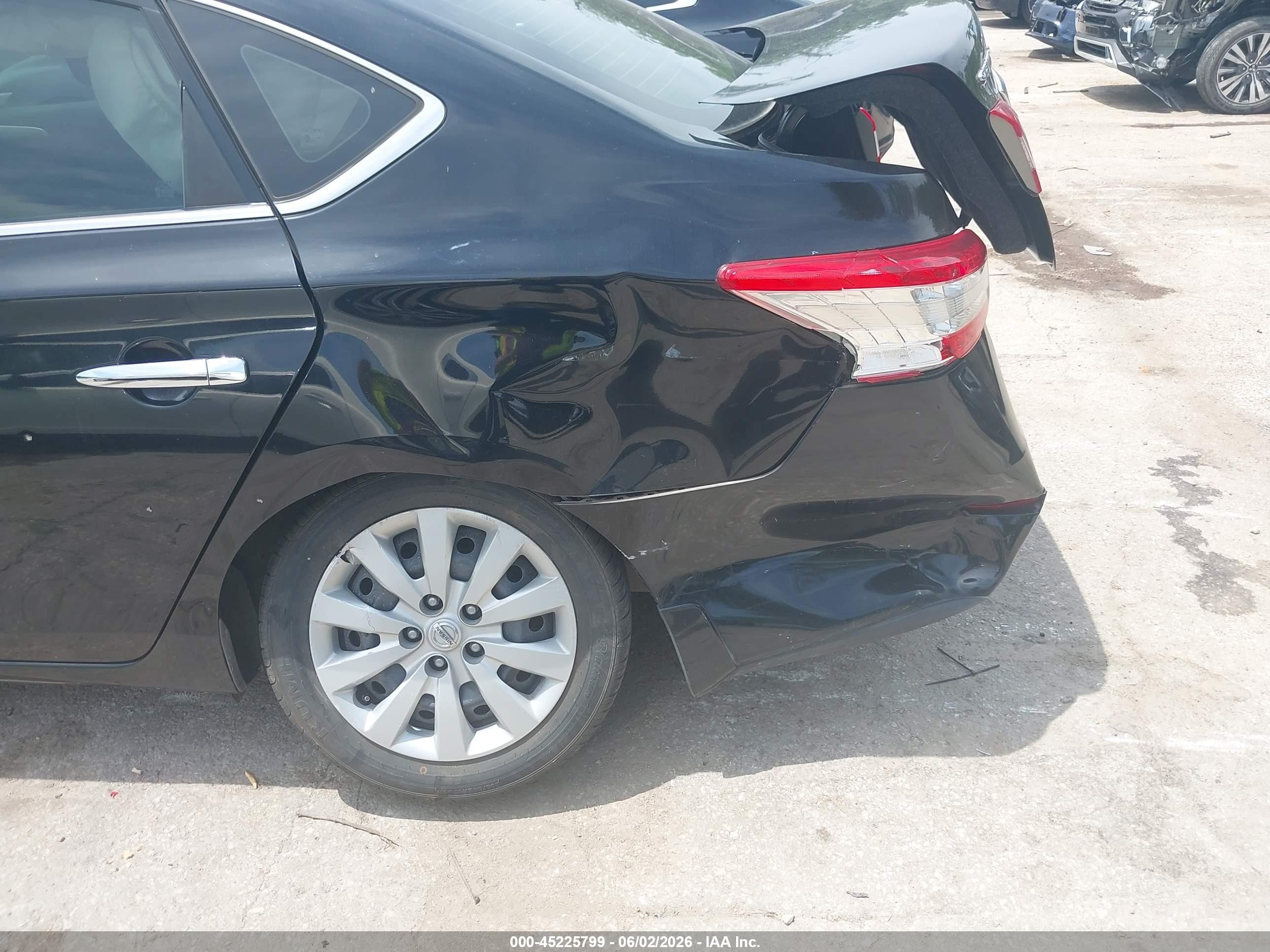 2013 Nissan Sentra Sv Black vin: 3N1AB7AP5DL648545