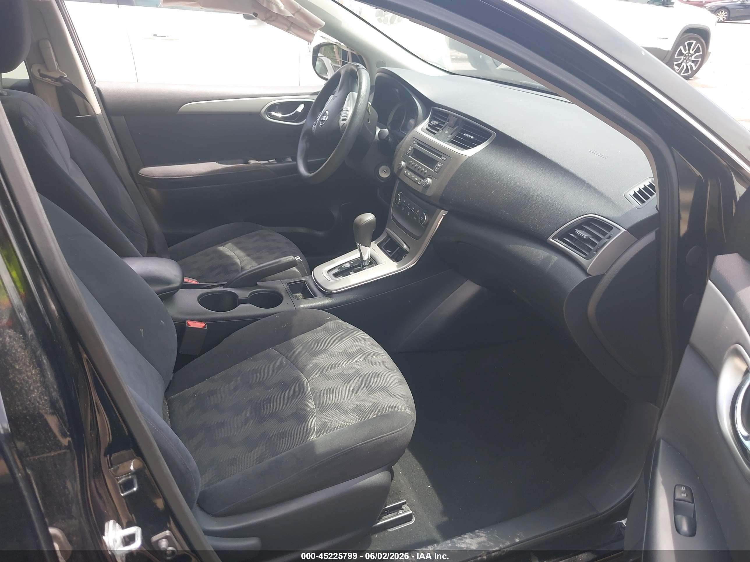 2013 Nissan Sentra Sv Black vin: 3N1AB7AP5DL648545