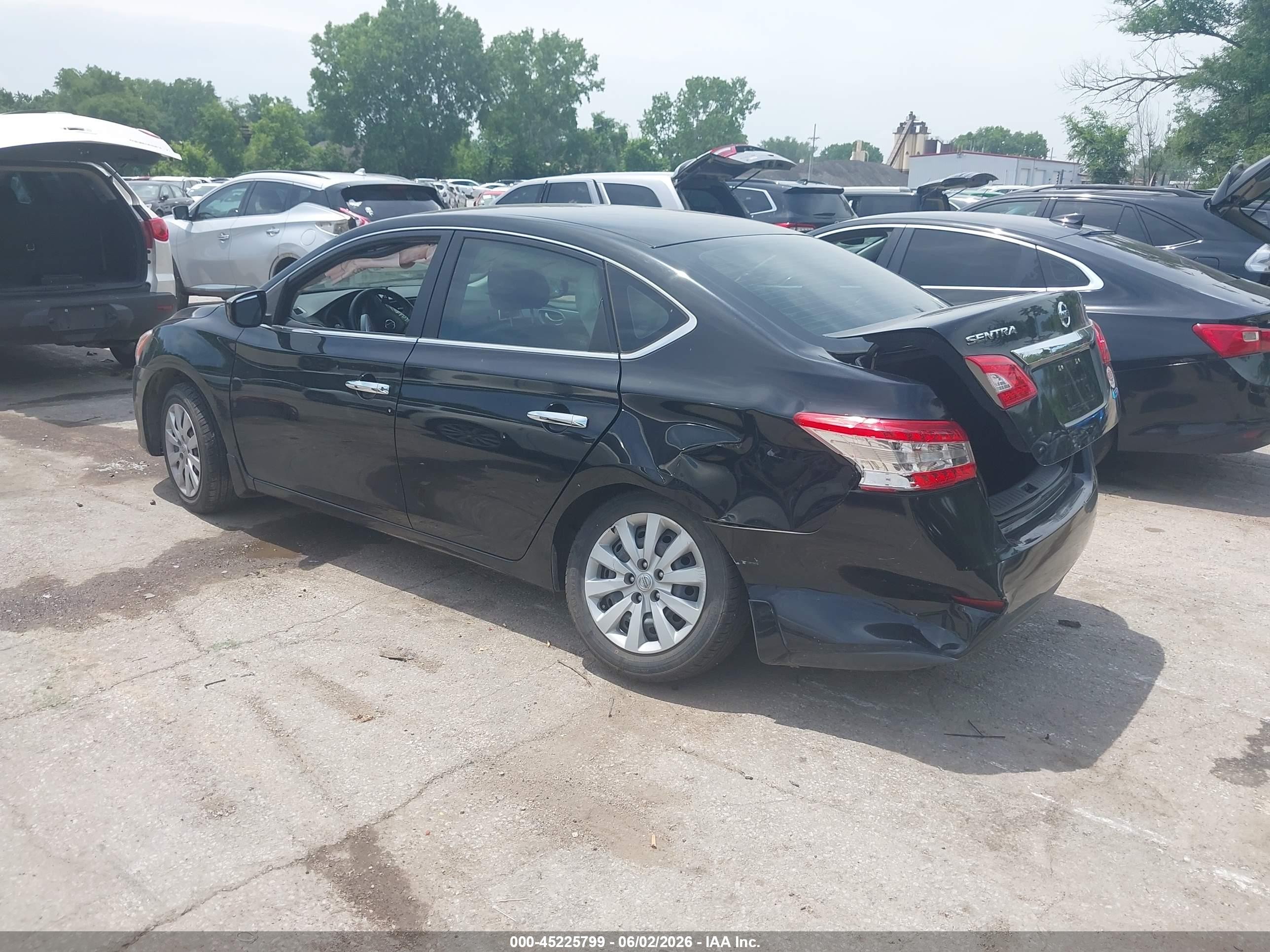 2013 Nissan Sentra Sv Black vin: 3N1AB7AP5DL648545