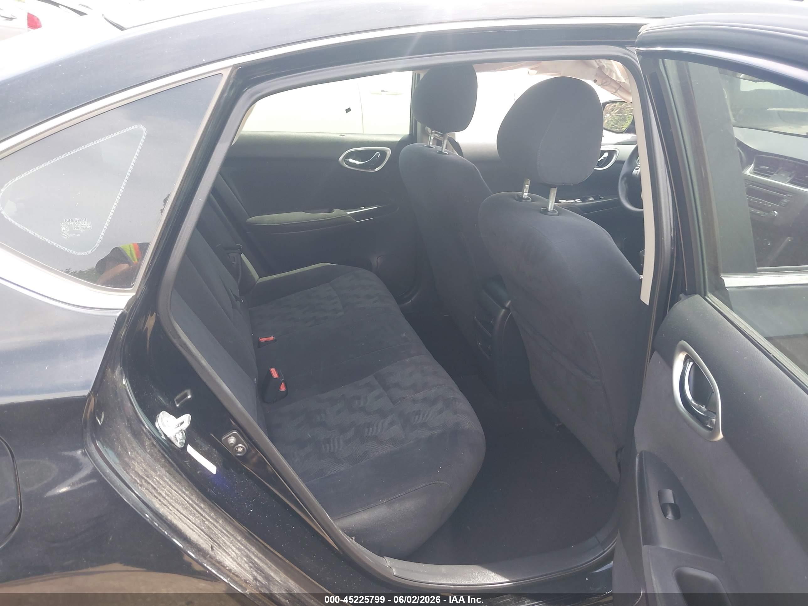 2013 Nissan Sentra Sv Black vin: 3N1AB7AP5DL648545