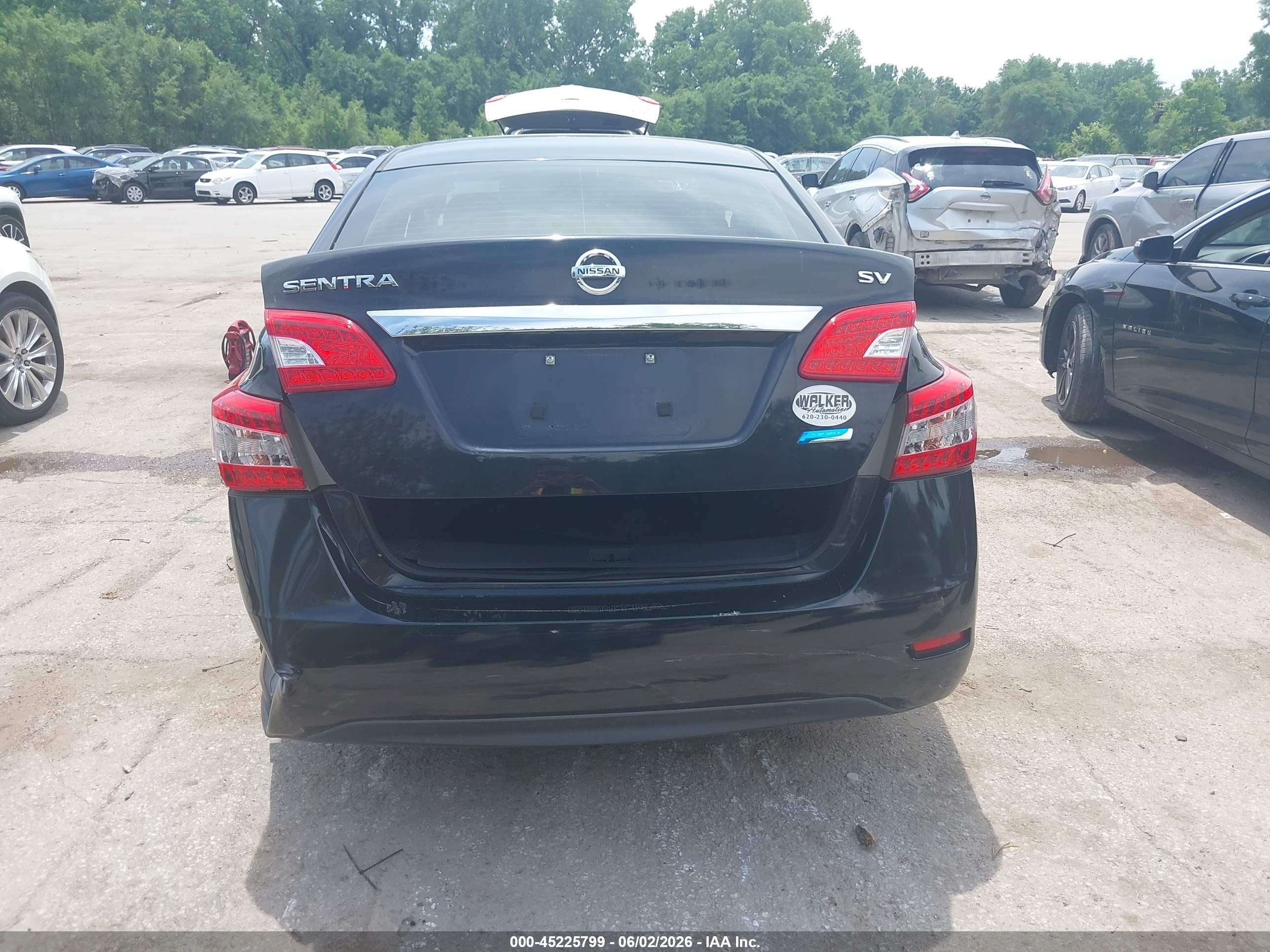 2013 Nissan Sentra Sv Black vin: 3N1AB7AP5DL648545
