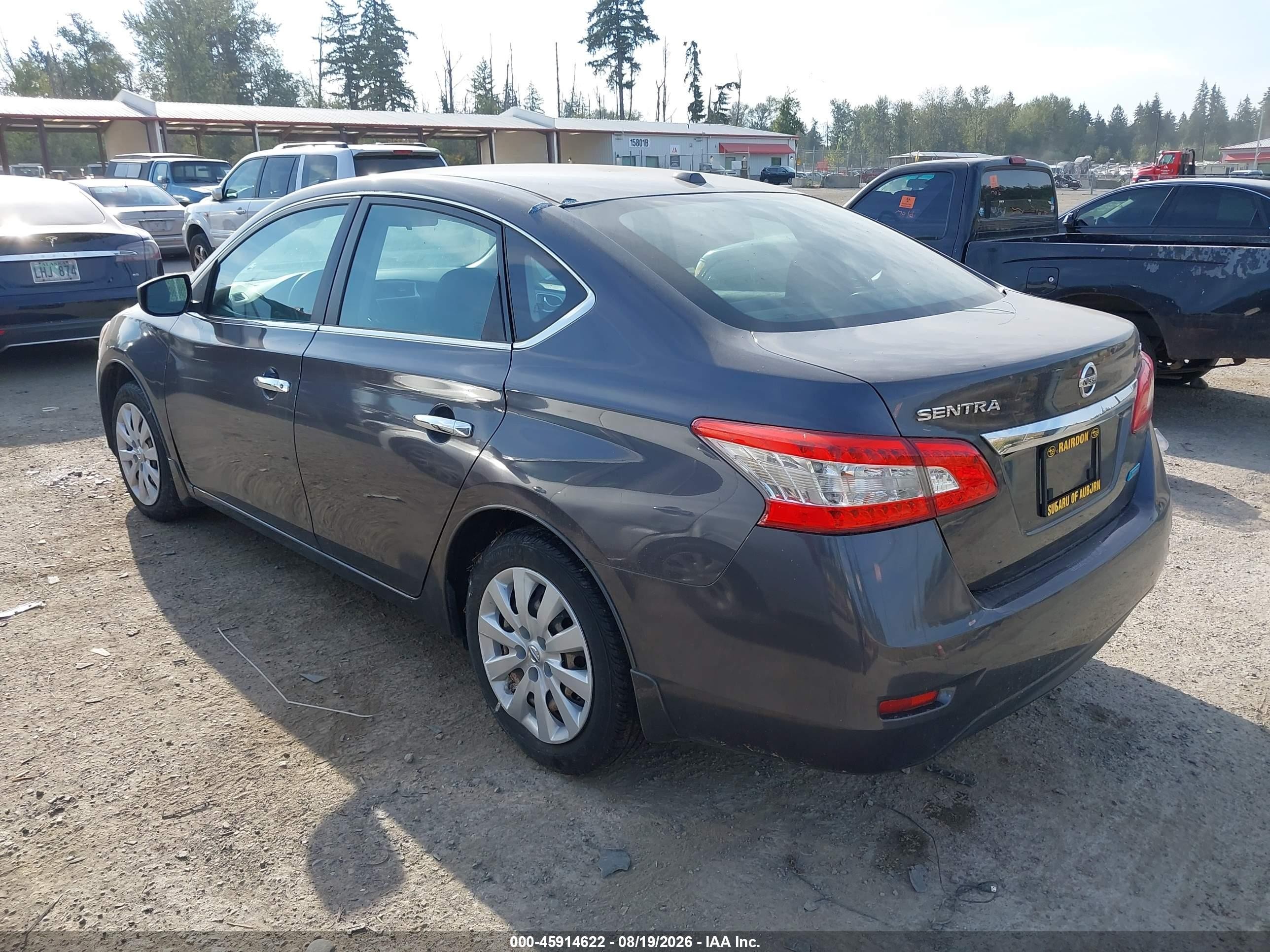 2013 Nissan Sentra Sv Серый vin: 3N1AB7AP5DL666477