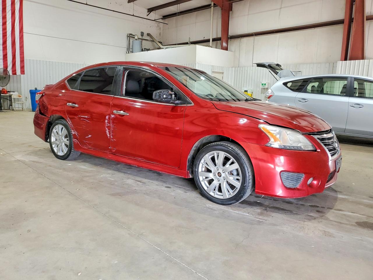 2013 Nissan Sentra S Maroon vin: 3N1AB7AP5DL669122