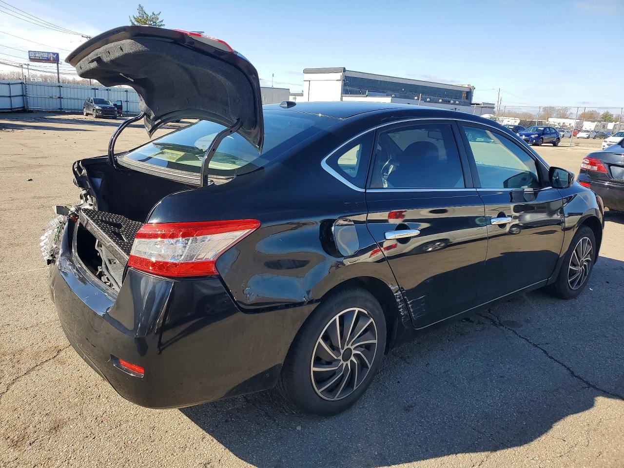 2013 Nissan Sentra S Черный vin: 3N1AB7AP5DL670156