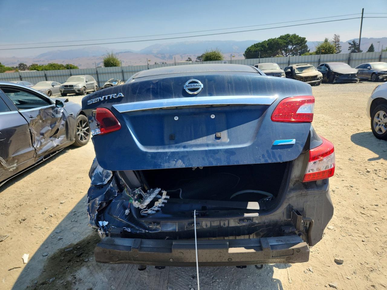 2013 Nissan Sentra S Blue vin: 3N1AB7AP5DL674756