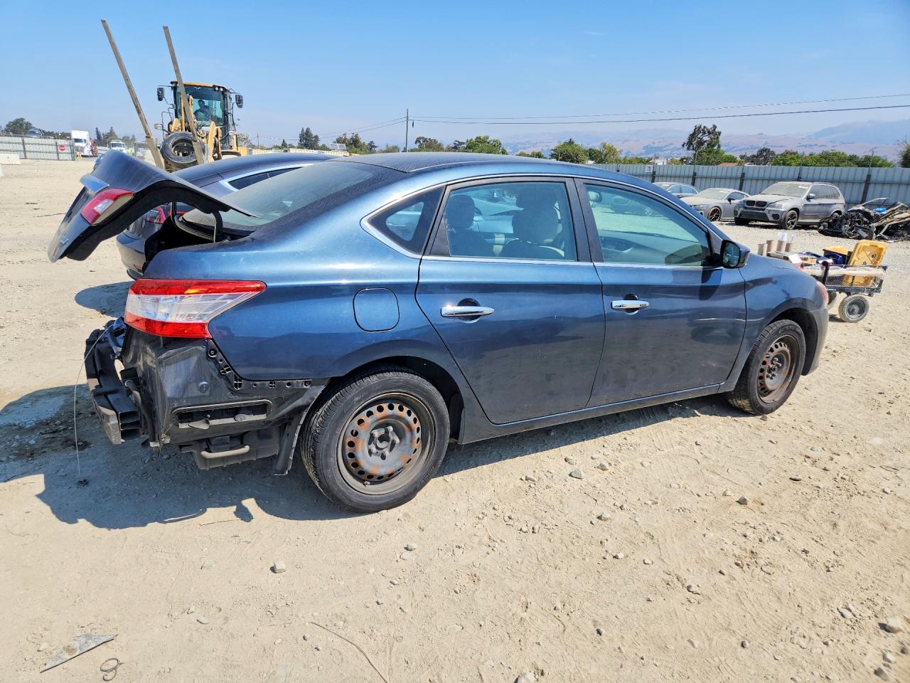 2013 Nissan Sentra S Blue vin: 3N1AB7AP5DL674756