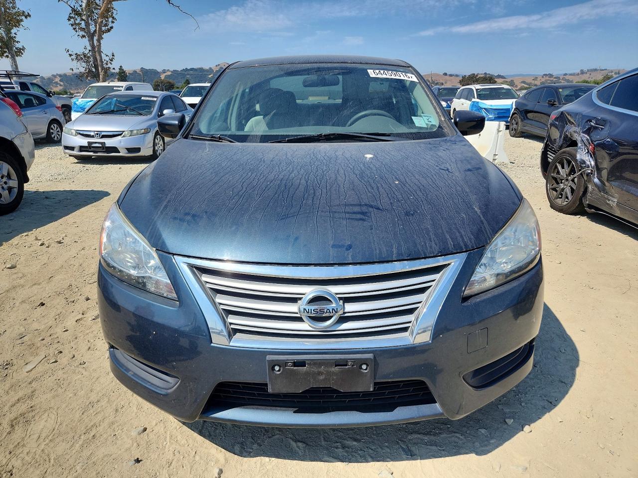 2013 Nissan Sentra S Blue vin: 3N1AB7AP5DL674756