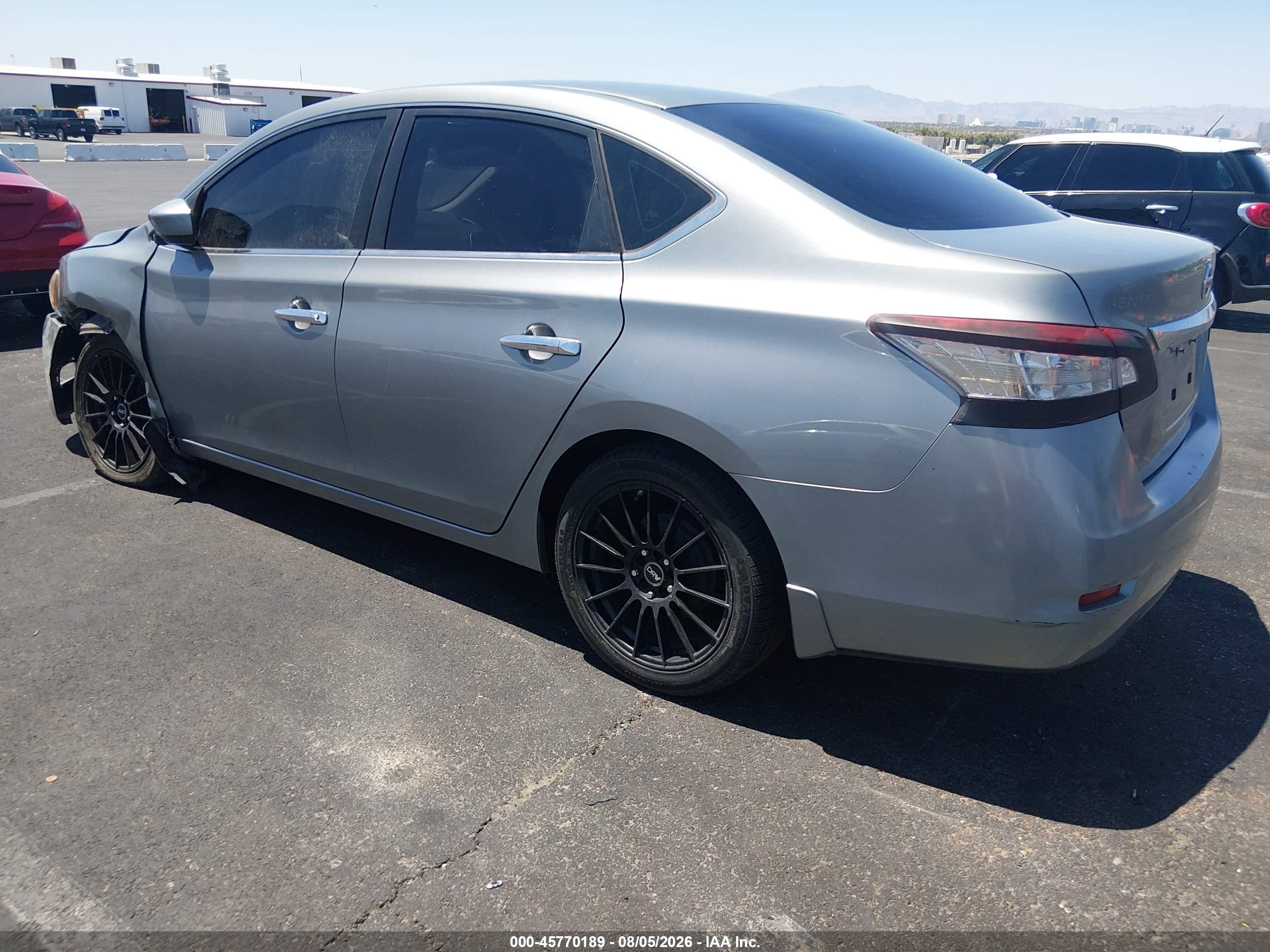 2013 Nissan Sentra Sv Gray vin: 3N1AB7AP5DL680797