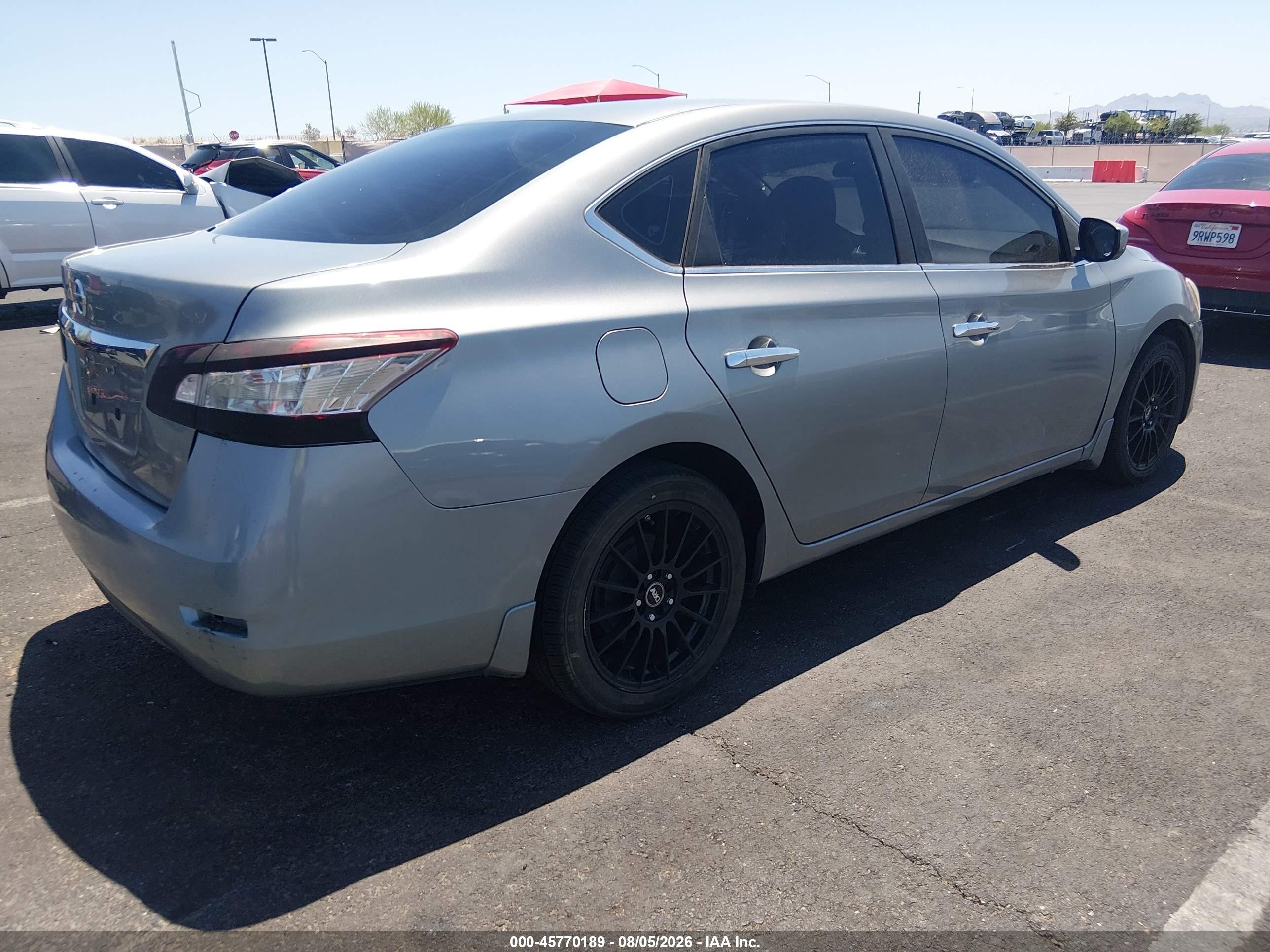 2013 Nissan Sentra Sv Gray vin: 3N1AB7AP5DL680797