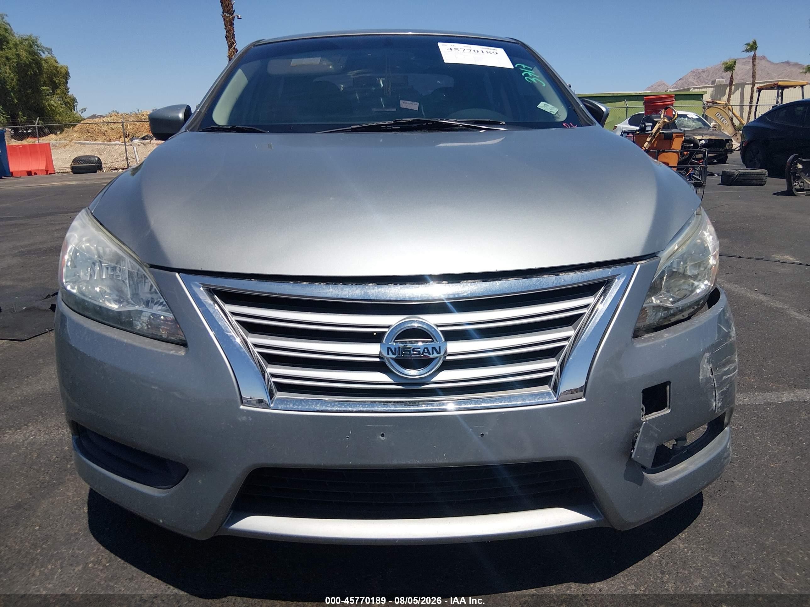 2013 Nissan Sentra Sv Gray vin: 3N1AB7AP5DL680797
