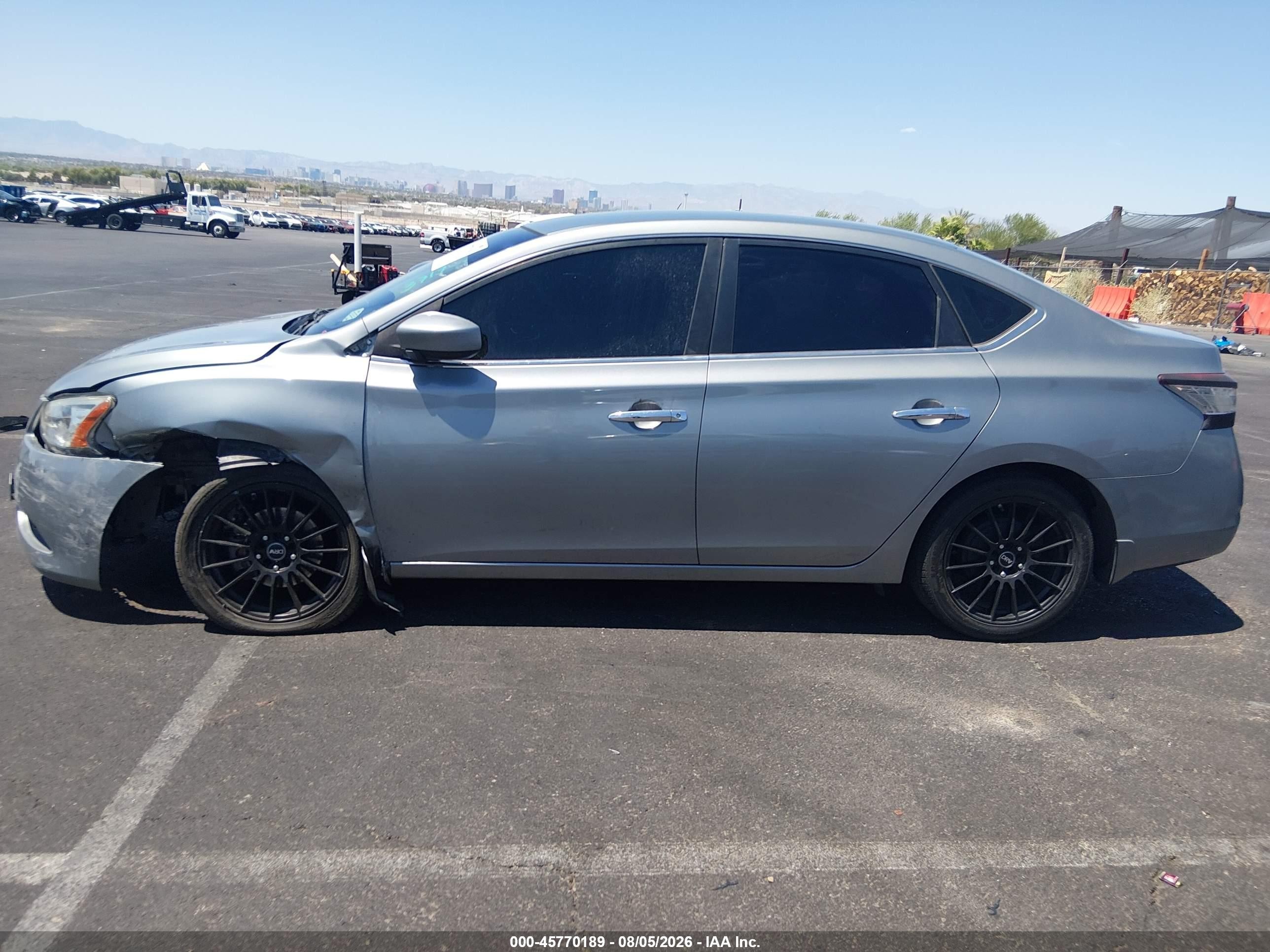 2013 Nissan Sentra Sv Gray vin: 3N1AB7AP5DL680797