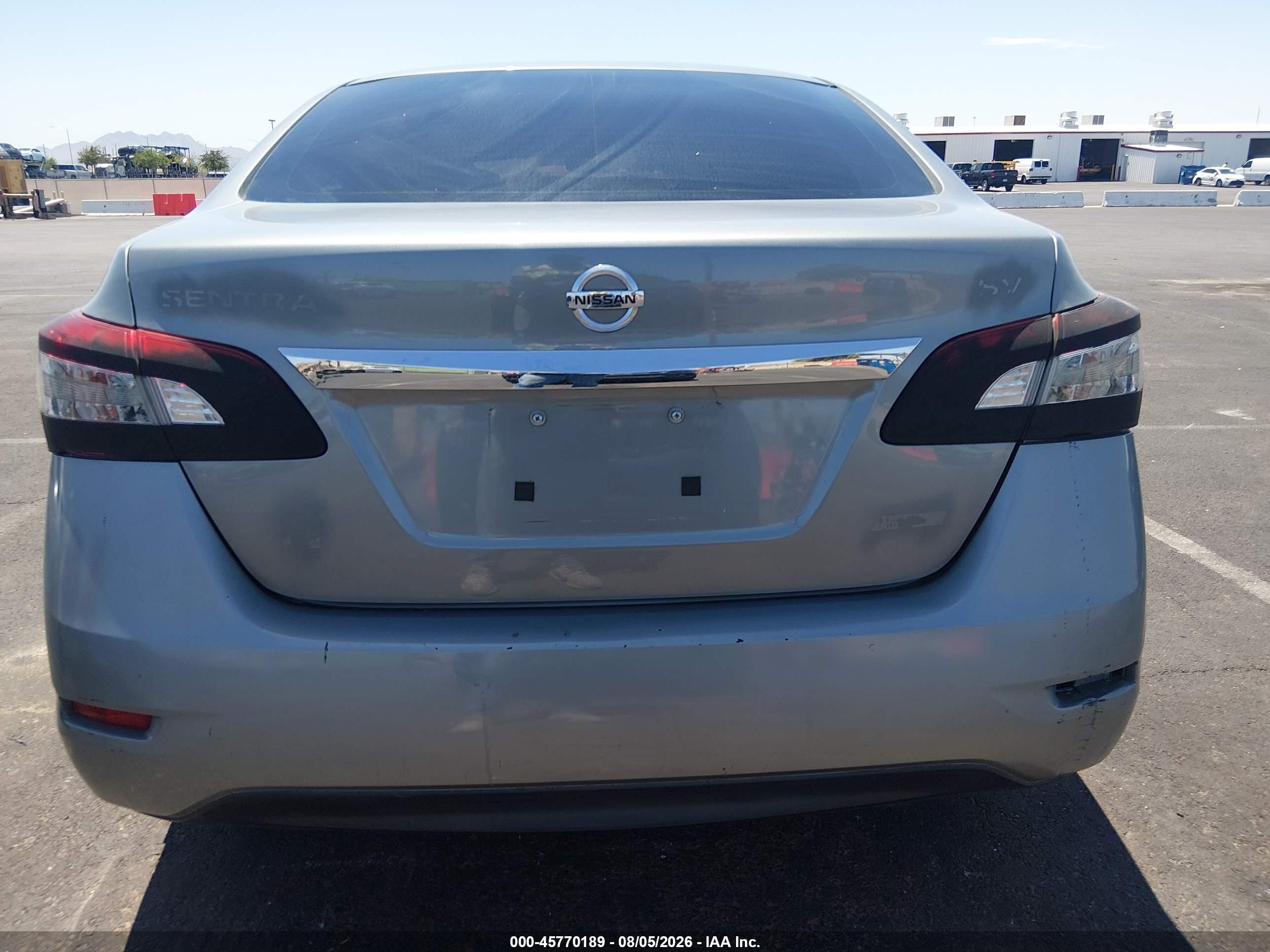 2013 Nissan Sentra Sv Gray vin: 3N1AB7AP5DL680797