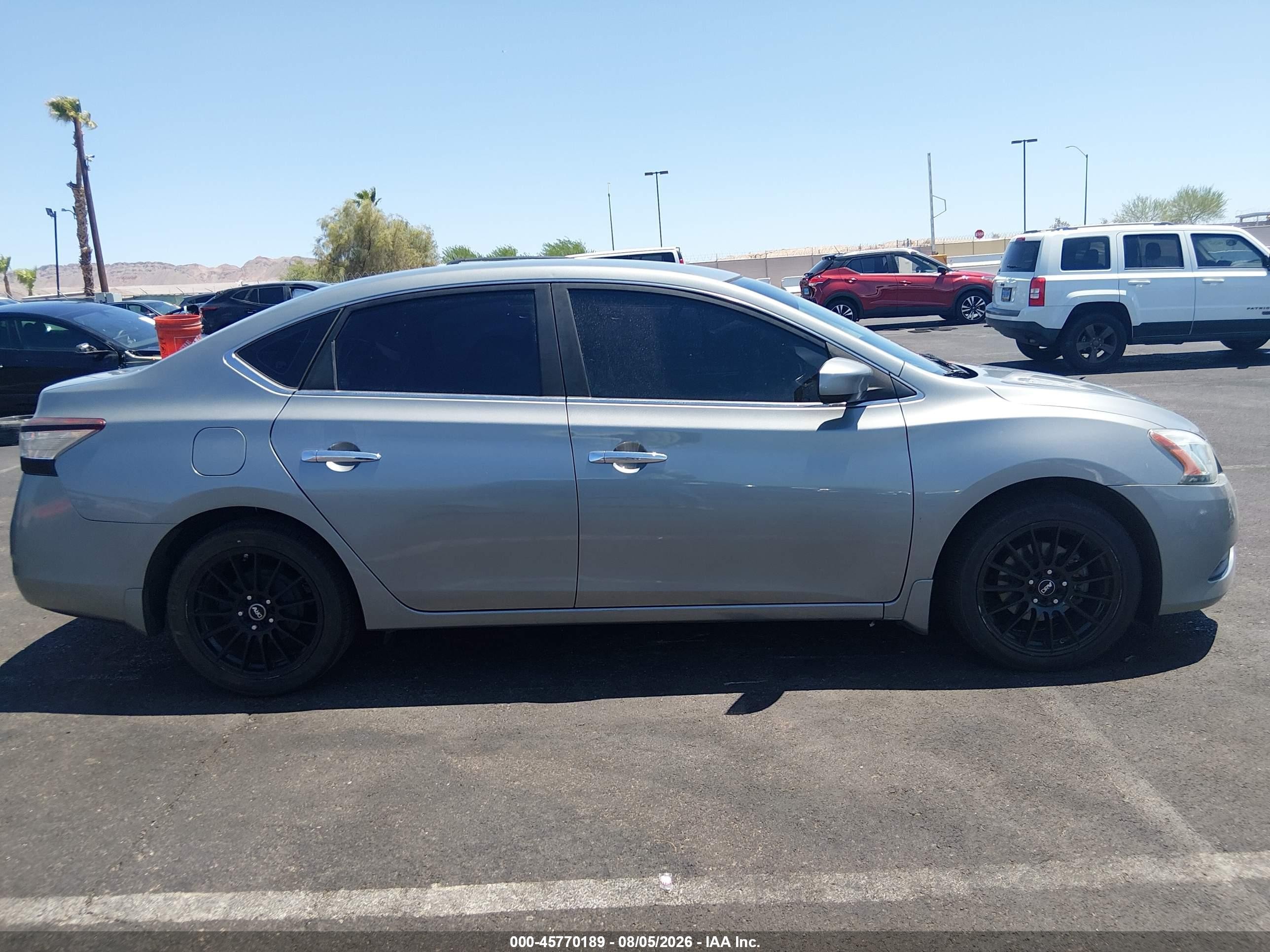 2013 Nissan Sentra Sv Gray vin: 3N1AB7AP5DL680797