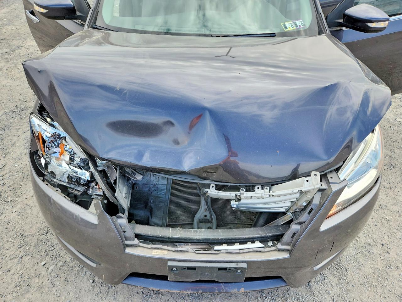 2013 Nissan Sentra S Gray vin: 3N1AB7AP5DL683845