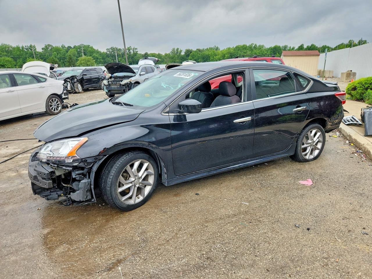 2013 Nissan Sentra S/sv/sr/sl Black vin: 3N1AB7AP5DL710848