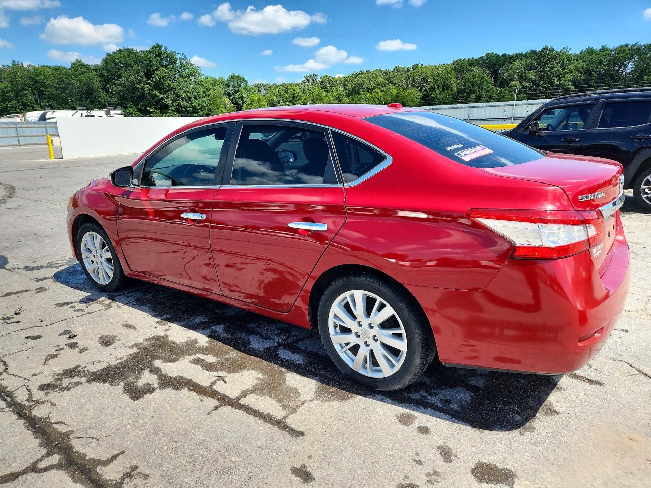 2013 Nissan Sentra S Red vin: 3N1AB7AP5DL713068