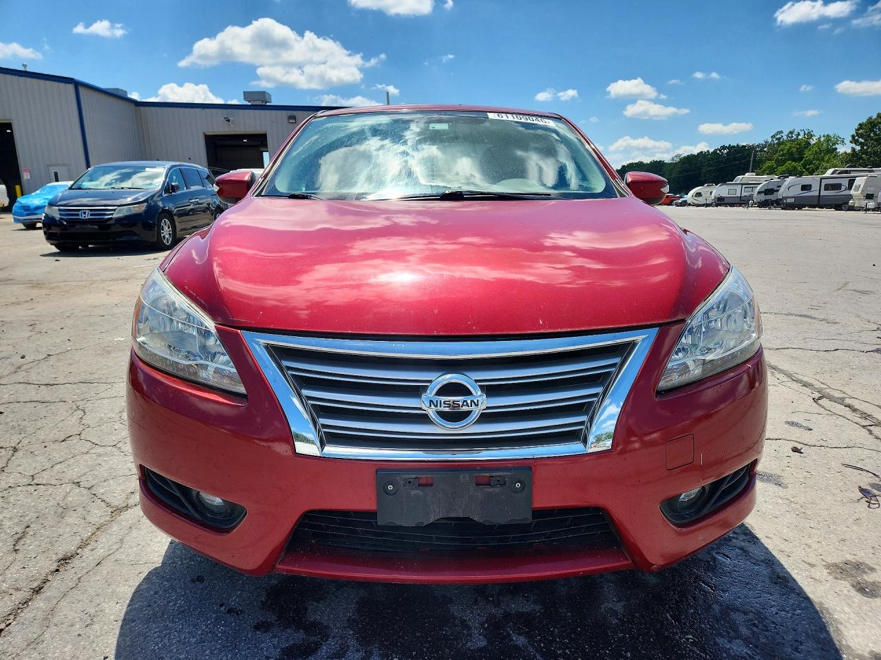 2013 Nissan Sentra S Red vin: 3N1AB7AP5DL713068