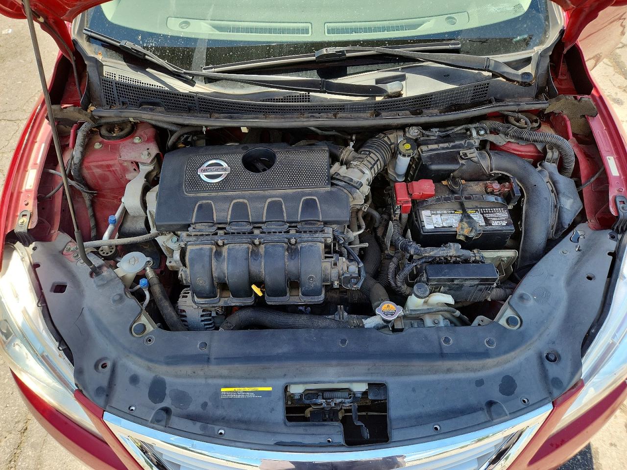2013 Nissan Sentra S Red vin: 3N1AB7AP5DL713068