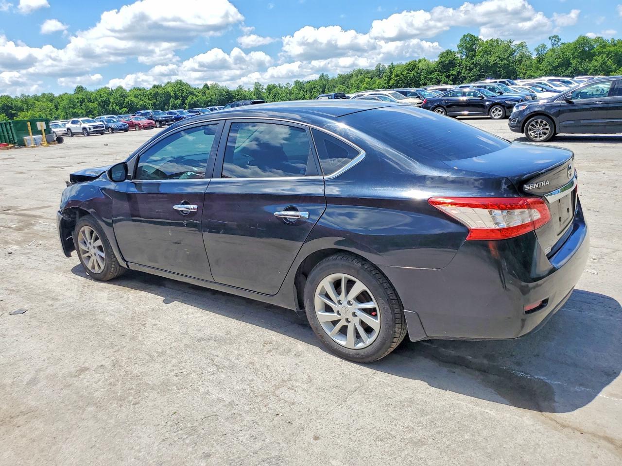 2013 Nissan Sentra S Черный vin: 3N1AB7AP5DL720764