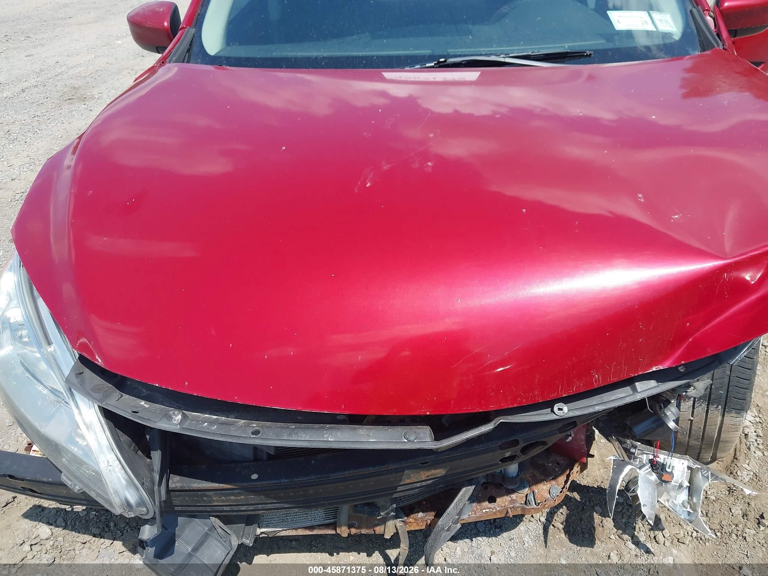2013 Nissan Sentra Sv Red vin: 3N1AB7AP5DL732008