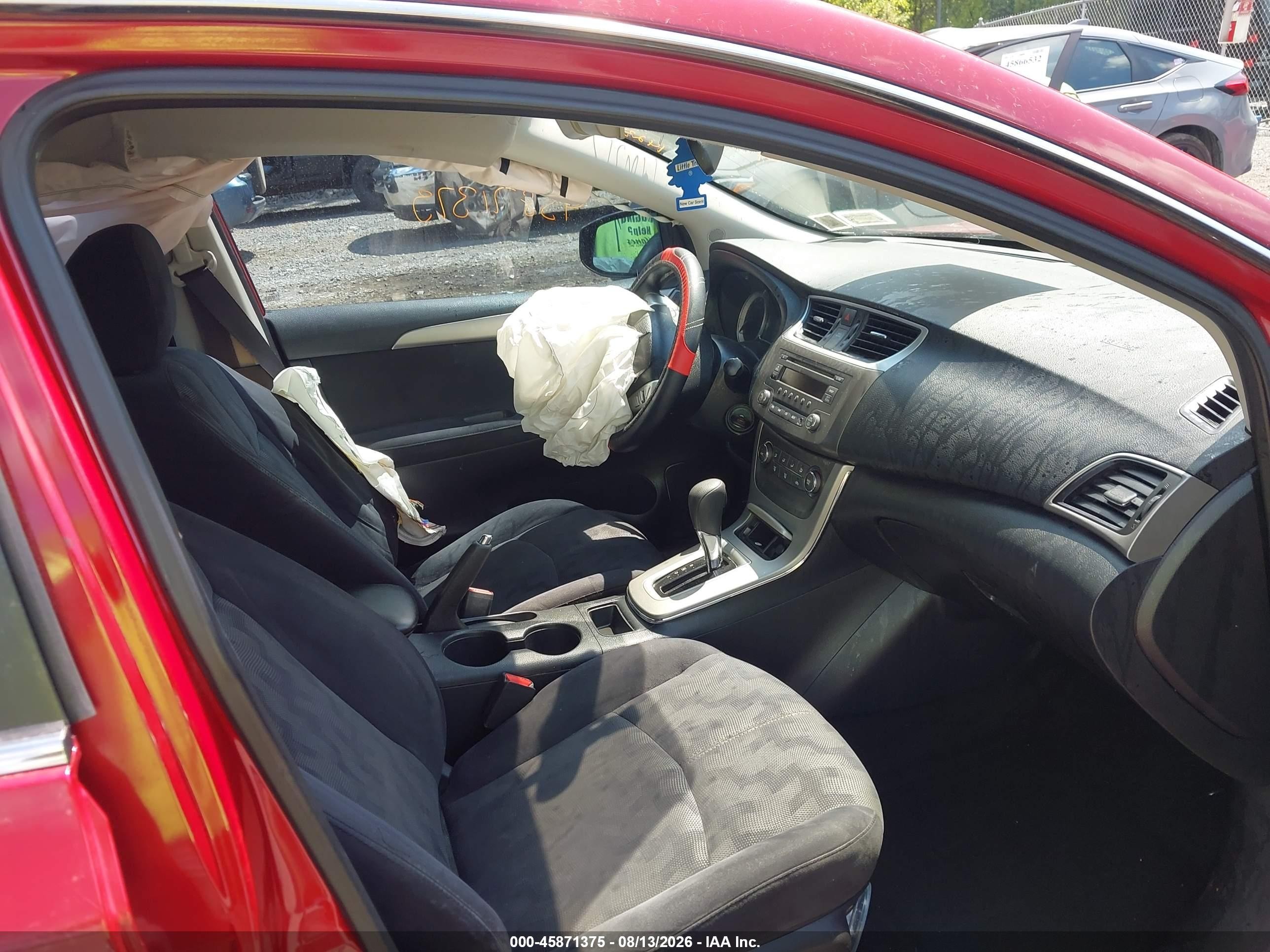 2013 Nissan Sentra Sv Red vin: 3N1AB7AP5DL732008