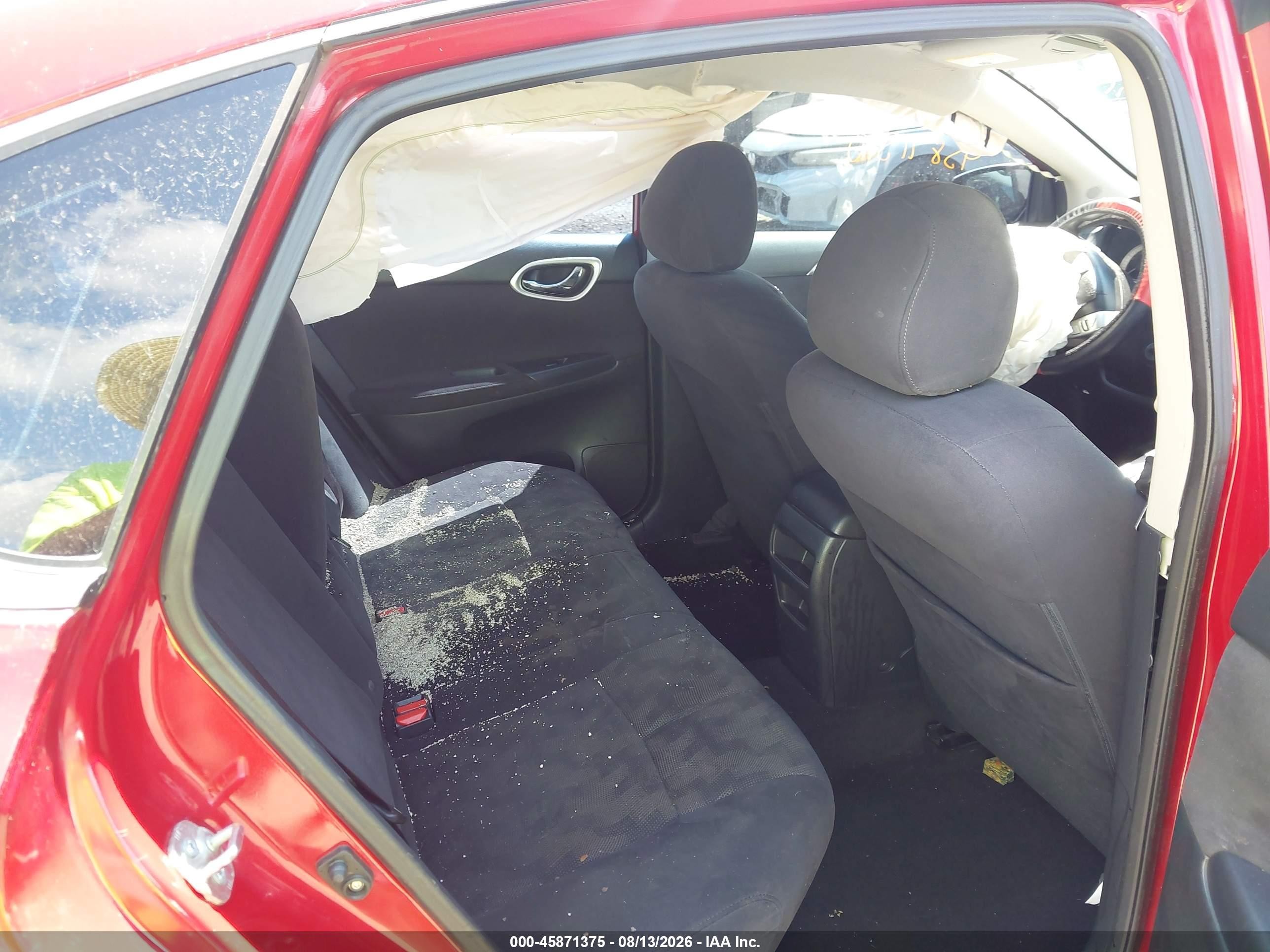2013 Nissan Sentra Sv Red vin: 3N1AB7AP5DL732008