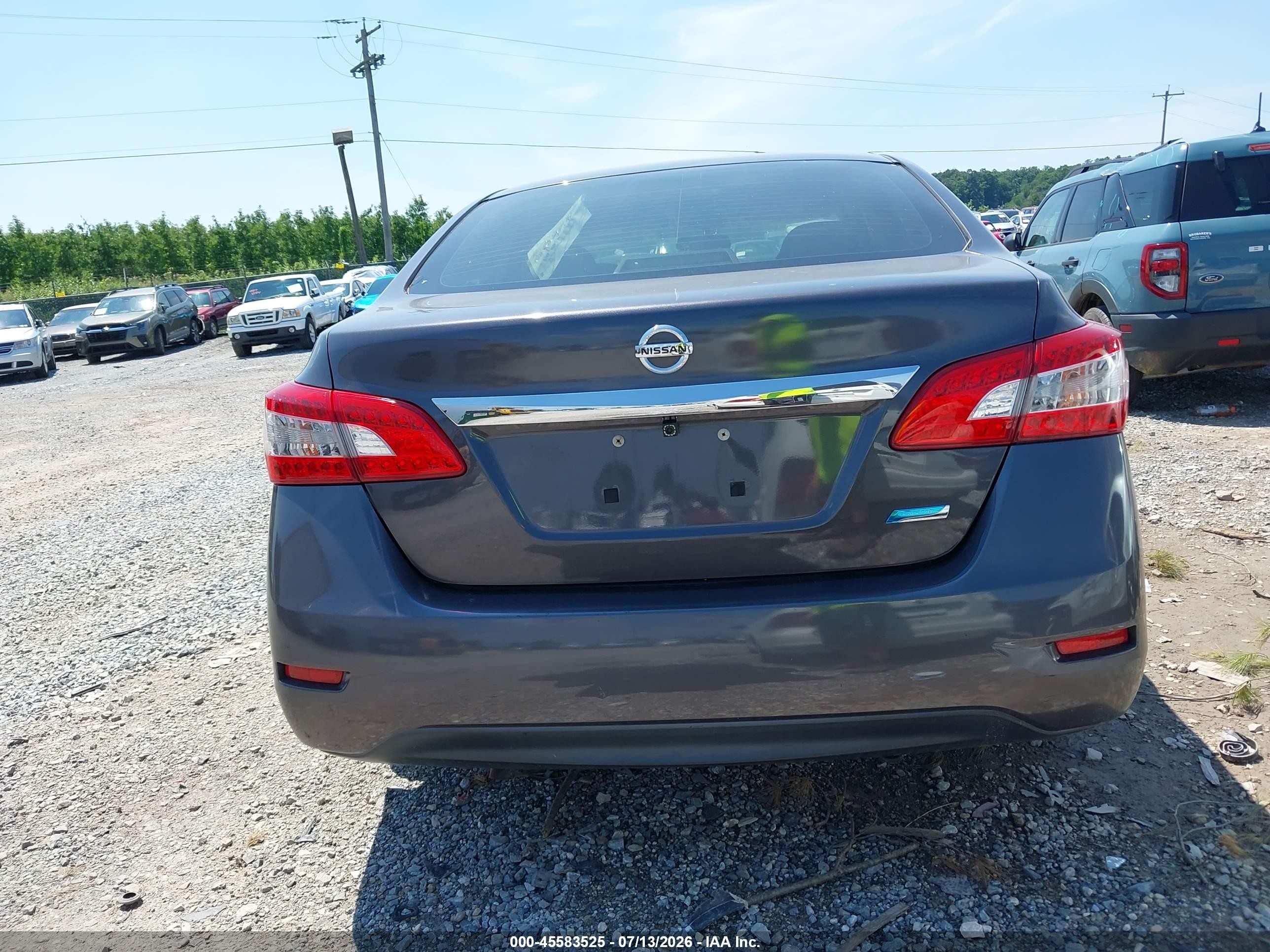 2013 Nissan Sentra S Gray vin: 3N1AB7AP5DL732803