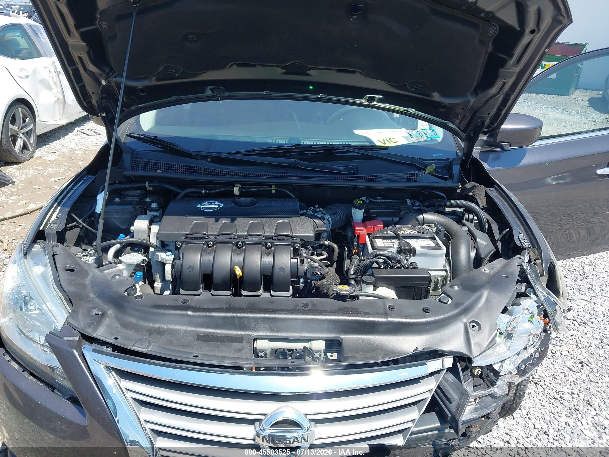 2013 Nissan Sentra S Gray vin: 3N1AB7AP5DL732803