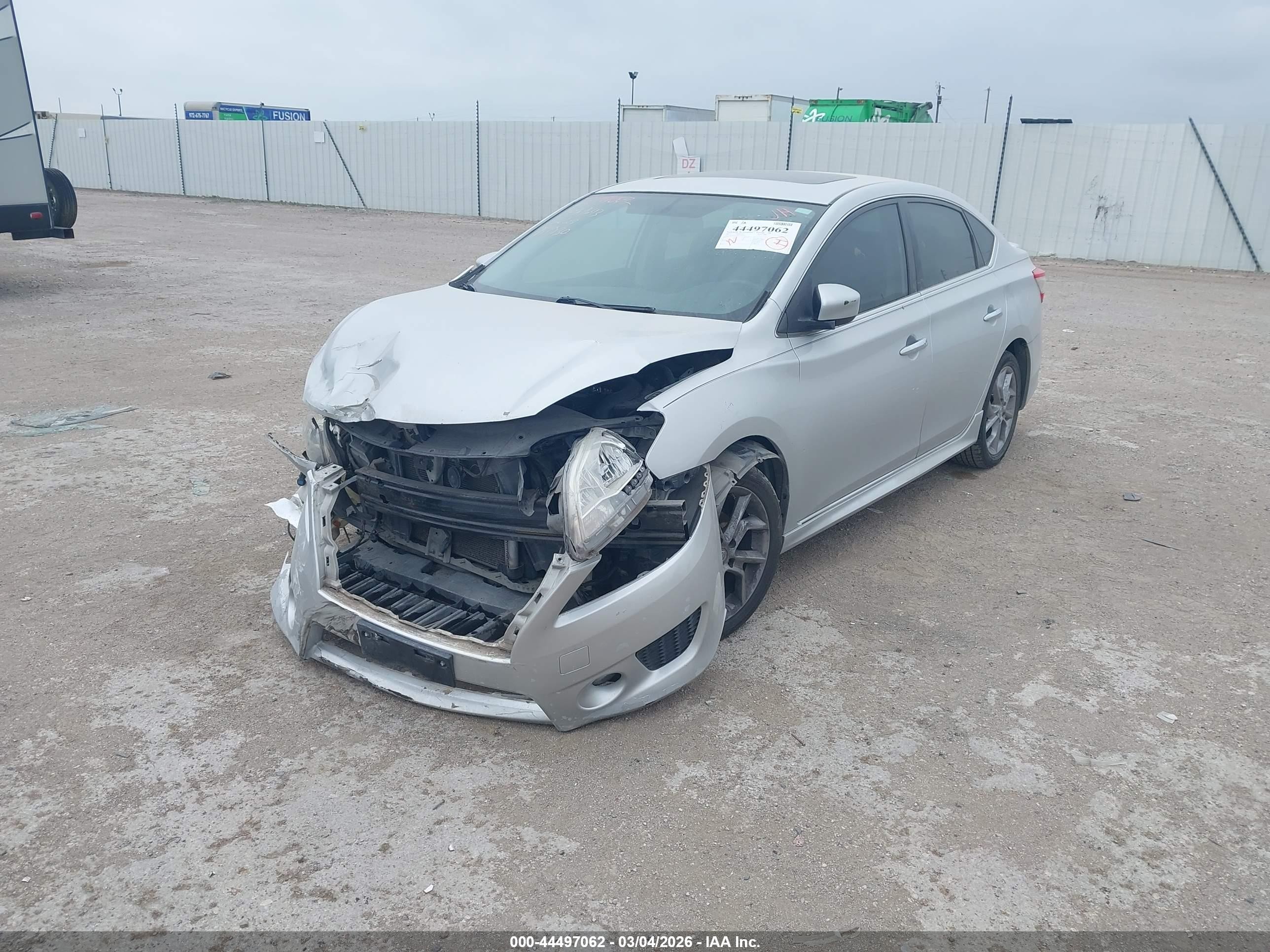 2013 Nissan Sentra Sr Silver vin: 3N1AB7AP5DL741730
