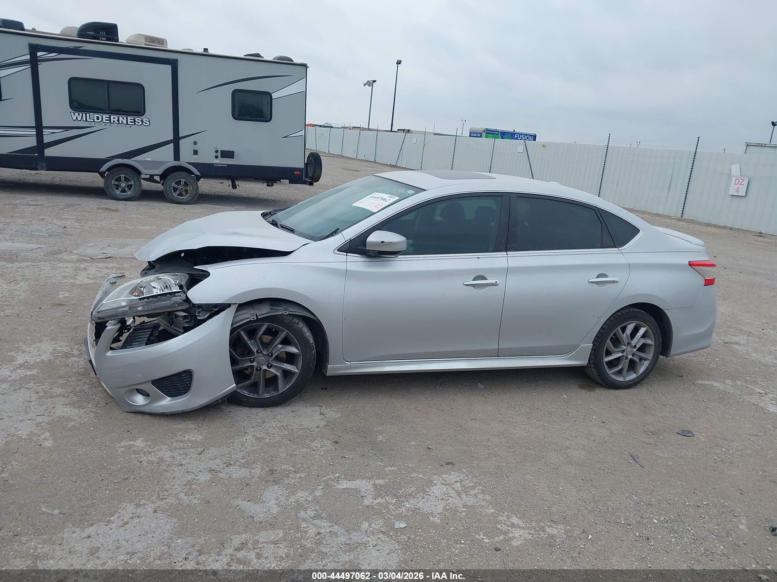 2013 Nissan Sentra Sr Silver vin: 3N1AB7AP5DL741730