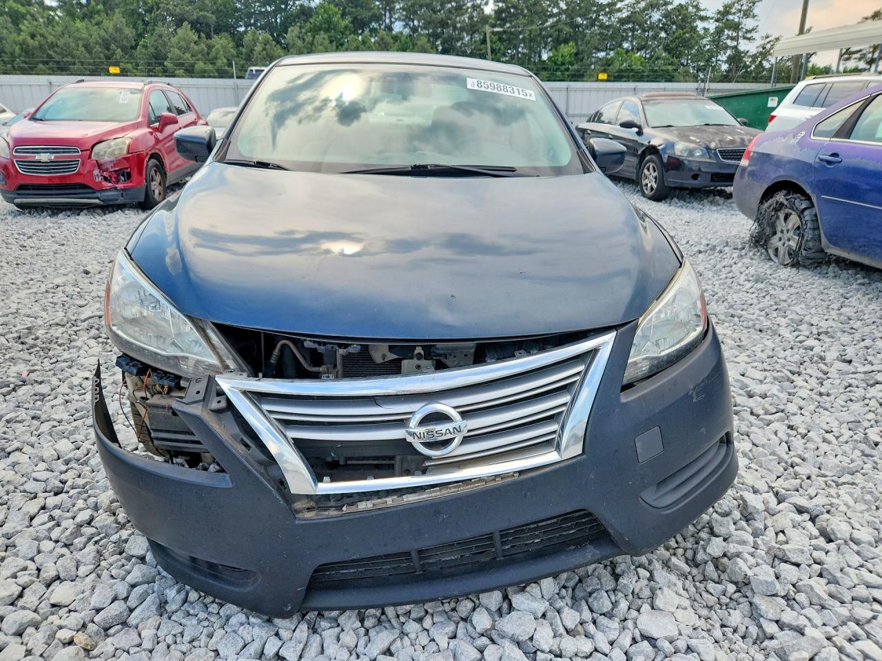 2013 Nissan Sentra S Blue vin: 3N1AB7AP5DL743235