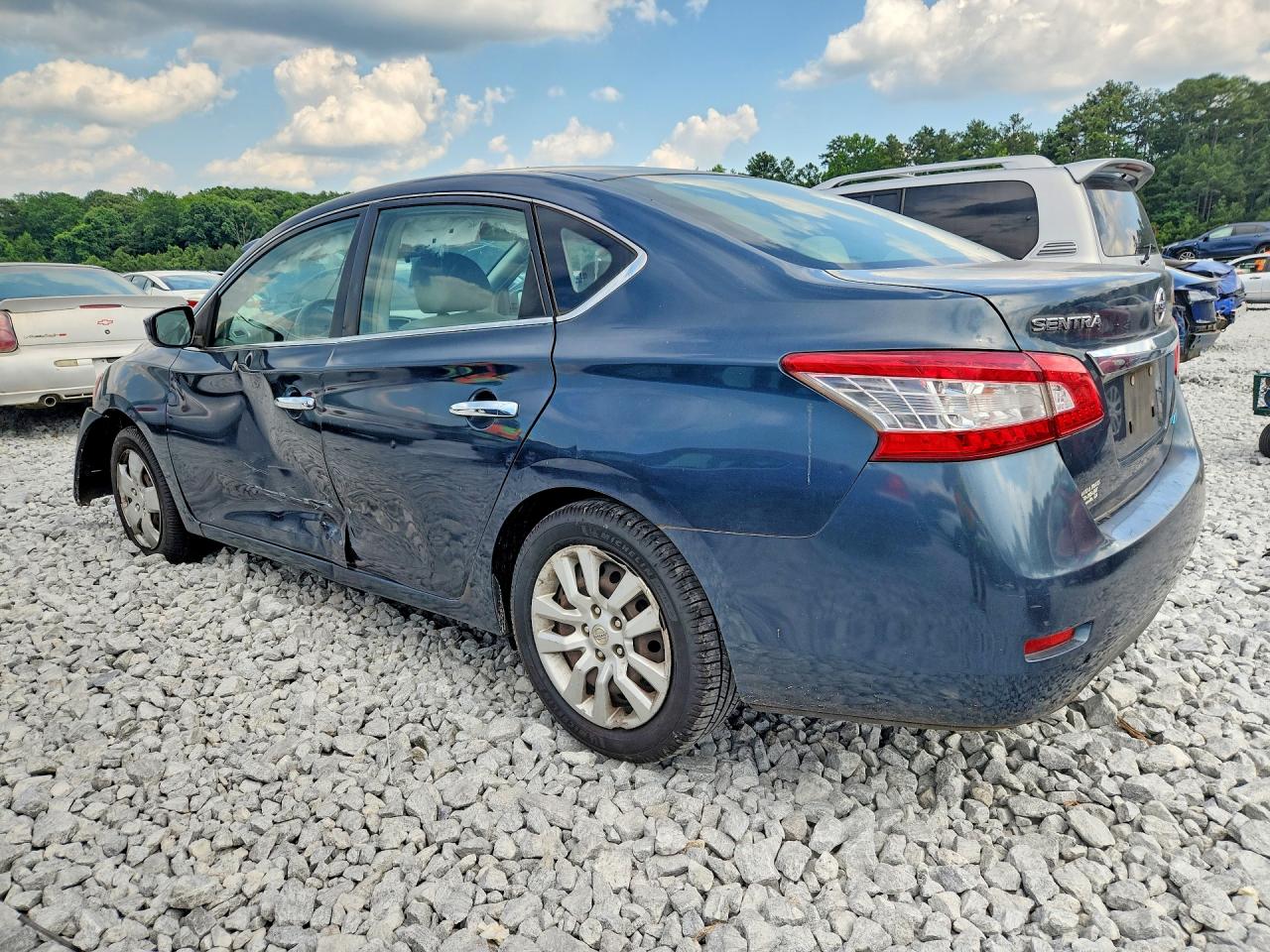 2013 Nissan Sentra S Blue vin: 3N1AB7AP5DL743235