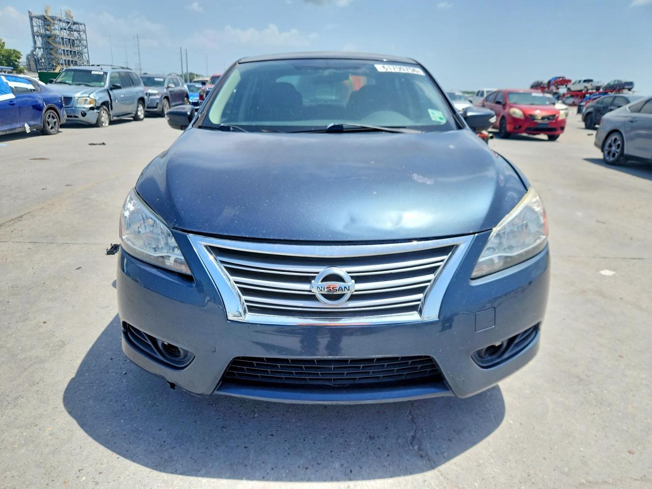 2013 Nissan Sentra S Blue vin: 3N1AB7AP5DL743249