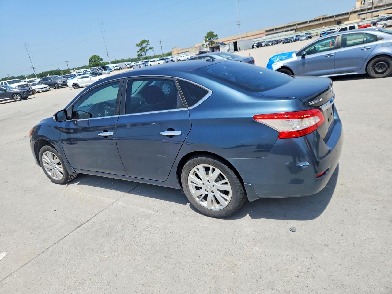 2013 Nissan Sentra S Blue vin: 3N1AB7AP5DL743249