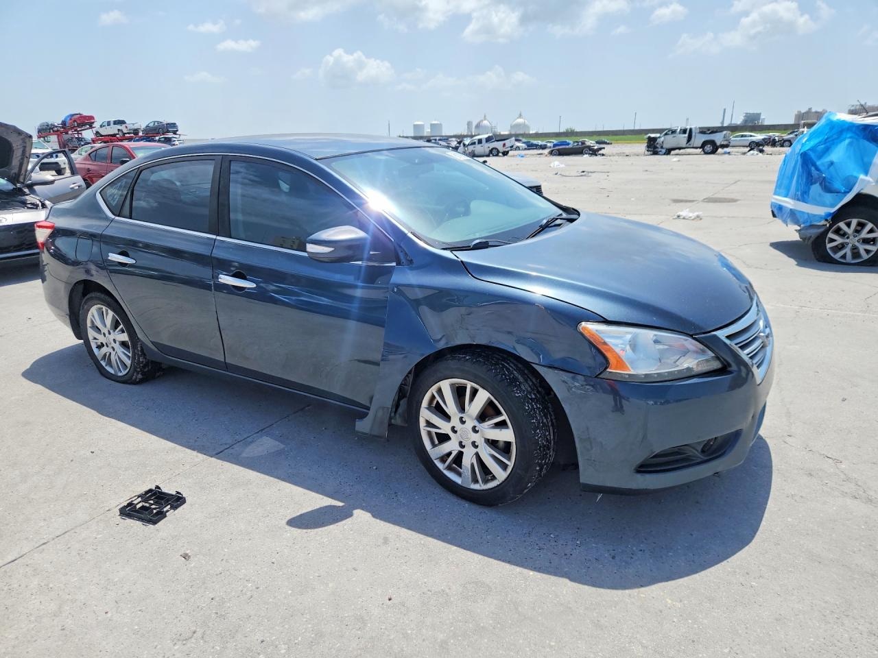 2013 Nissan Sentra S Blue vin: 3N1AB7AP5DL743249
